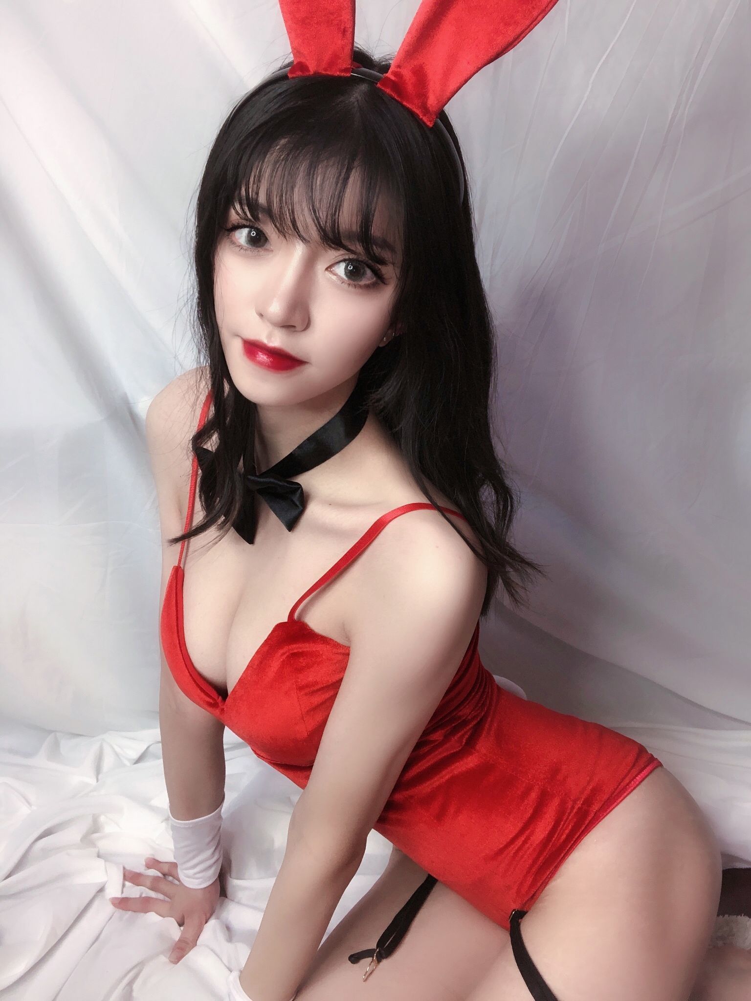 图片[63]-銘銘Kizami 红丝绒兔女郎[64P]-六色网