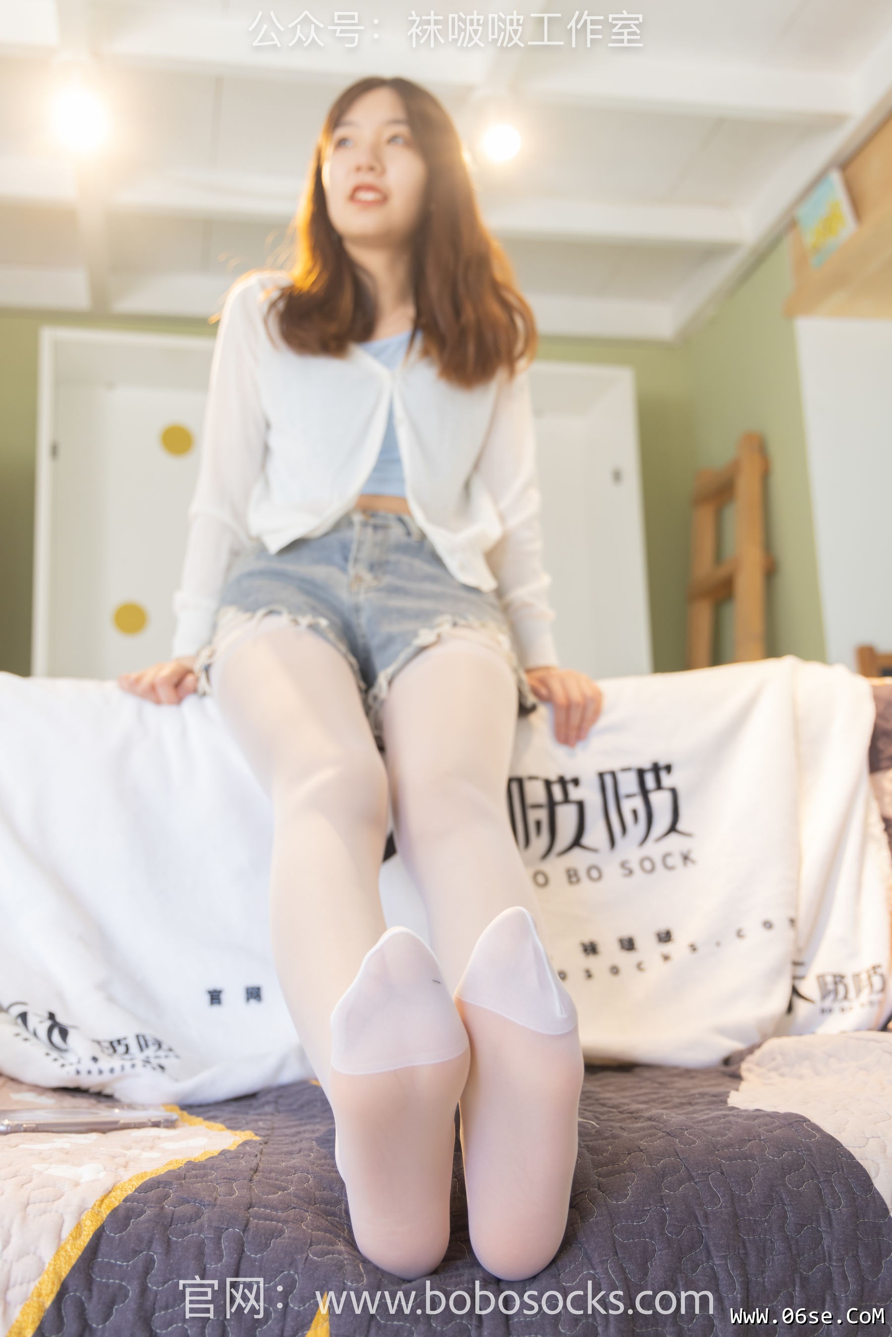 图片[118]-BoBoSocks袜啵啵 No.102 小甜豆-板鞋、白丝[140P]-六色网