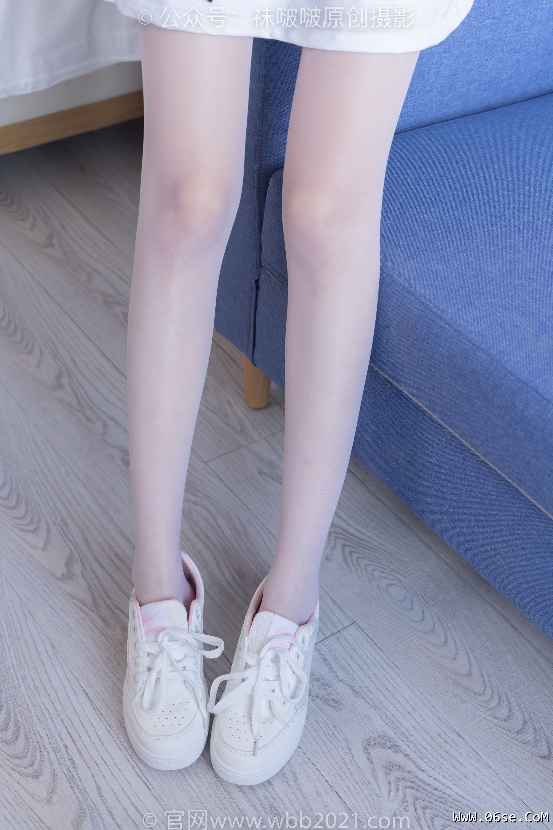 图片[129]-BoBoSocks袜啵啵 No.344 稚予 -板鞋、平底鞋、白丝[150P]-六色网