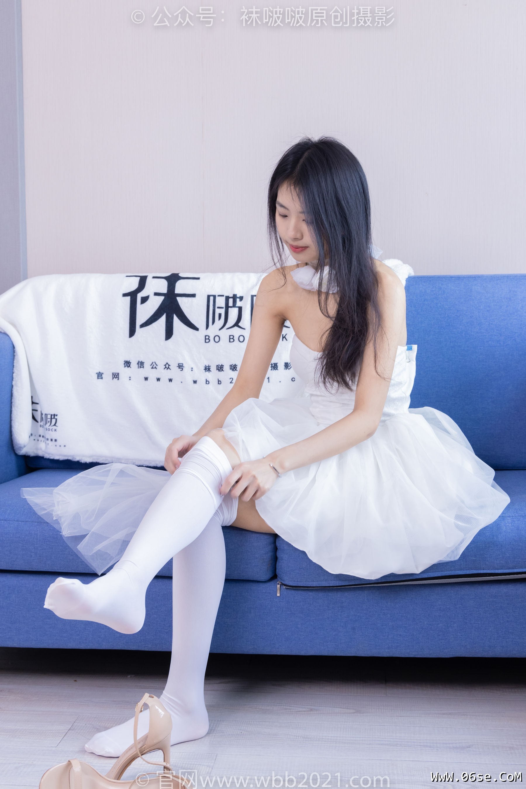 图片[65]-BoBoSocks袜啵啵 No.409 奶油 -两双高跟鞋、厚白丝大腿袜、裸足[198P]-六色网