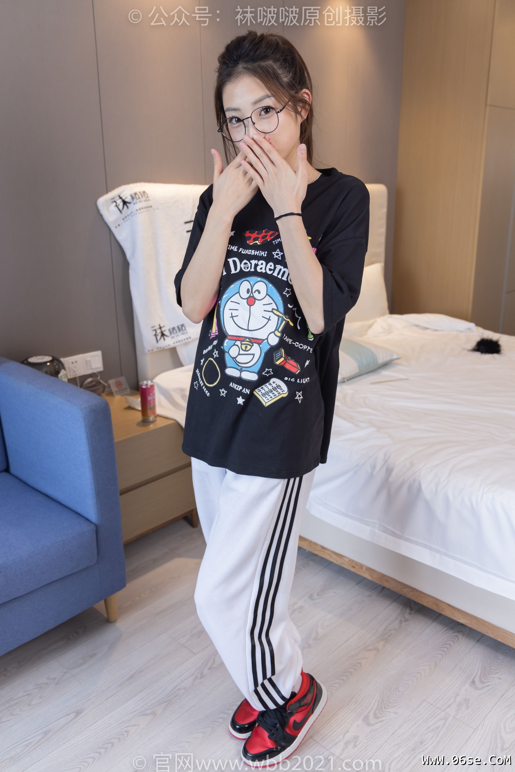 图片[111]-BoBoSocks袜啵啵 No.382 小沫 -板鞋、白棉袜[143P]-六色网
