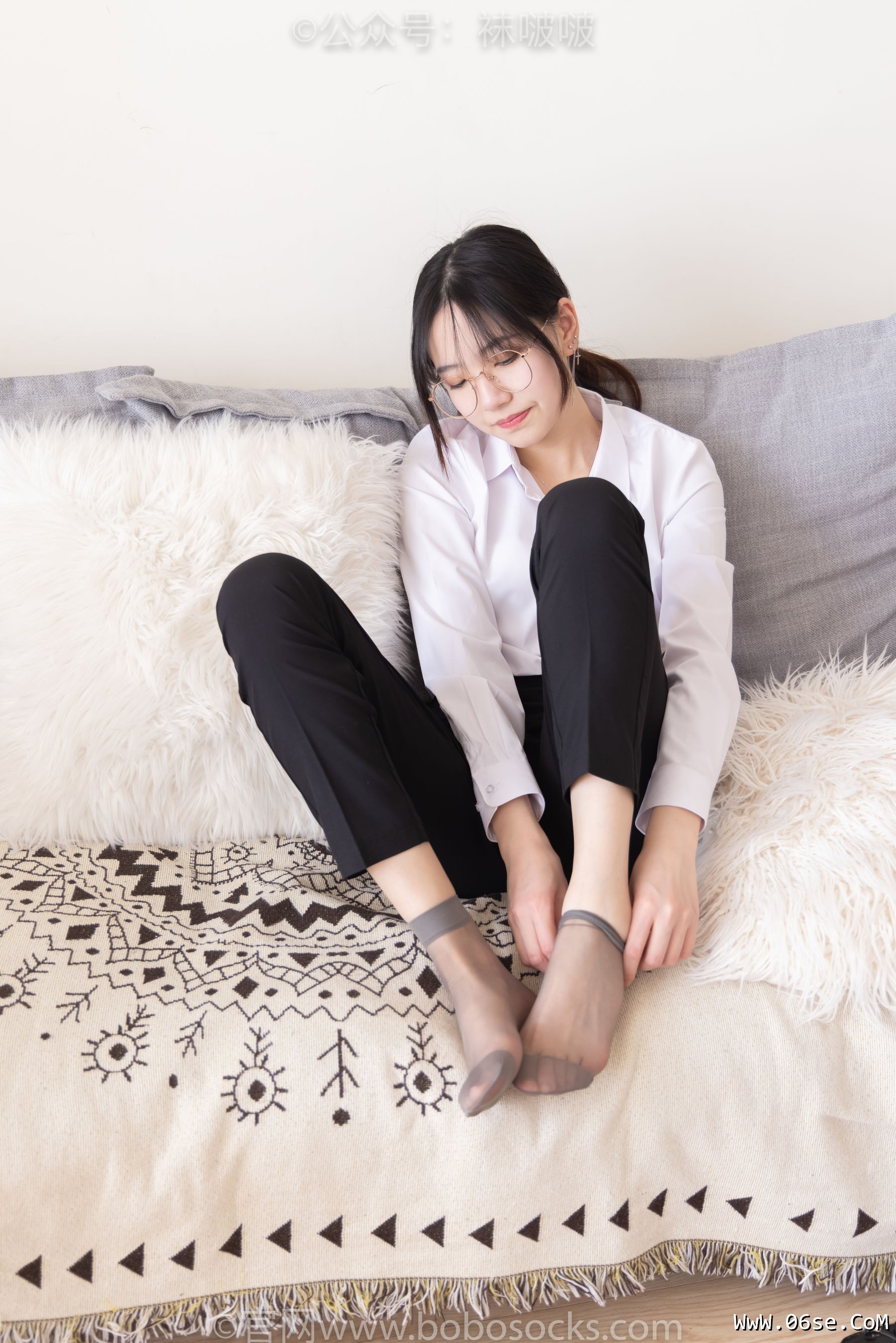 图片[53]-BoBoSocks袜啵啵 No.085 小甜豆-平底鞋、短灰丝、短肉丝[140P]-六色网