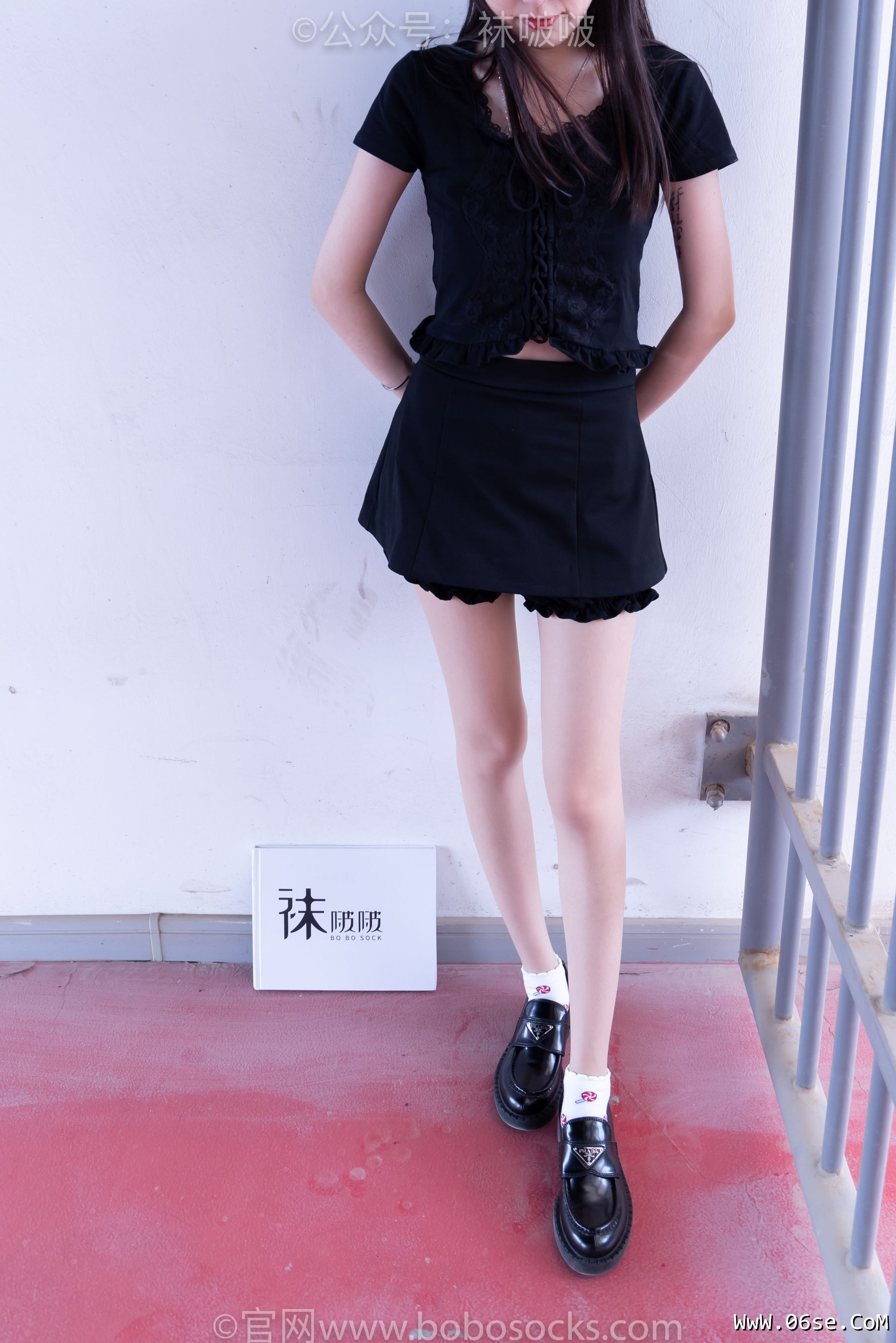 图片[8]-BoBoSocks袜啵啵 No.030 稚予- 皮鞋、短白棉袜、肉丝[141P]-六色网
