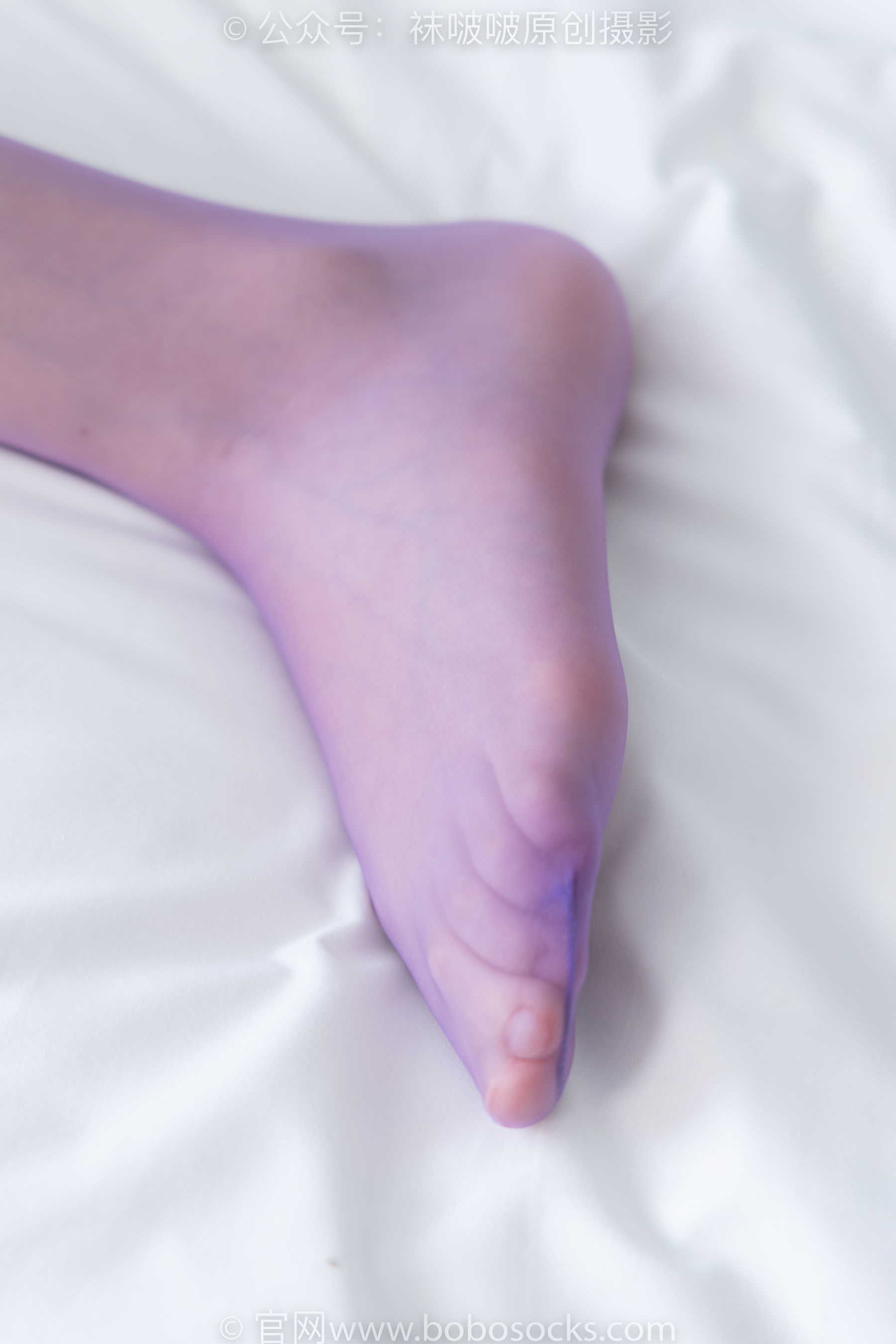 图片[112]-BoBoSocks袜啵啵 No.205 小甜 豆-白色高跟鞋、紫色油亮丝袜[140P]-六色网