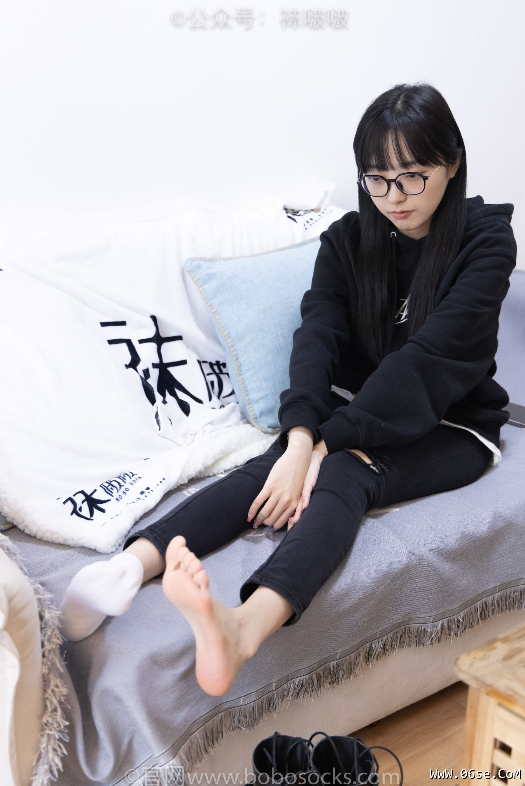 图片[108]-BoBoSocks袜啵啵 No.061 稚予-短靴、白棉袜、裸足[145P]-六色网