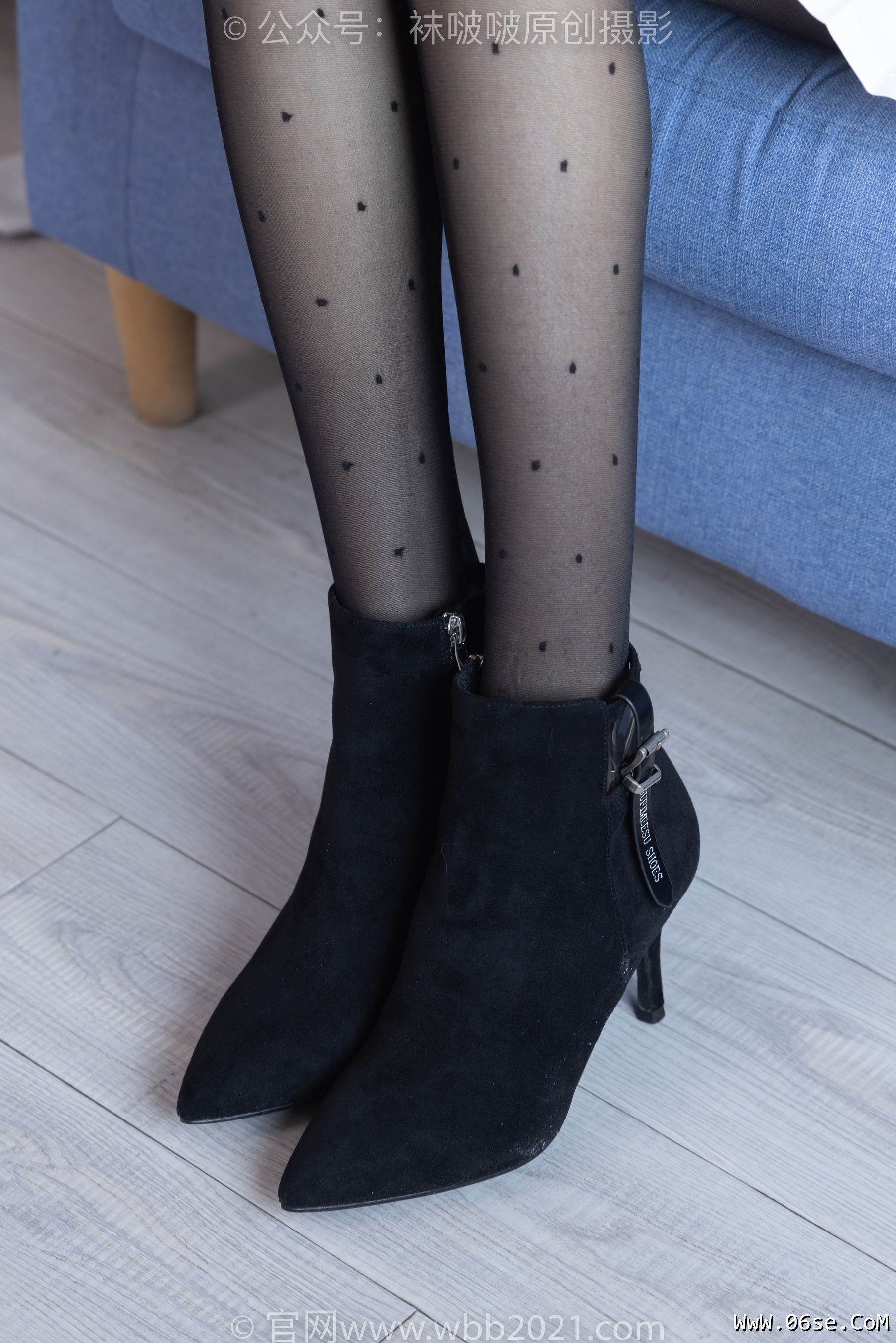 图片[91]-BoBoSocks袜啵啵 No.352 稚予 -短靴、波点黑丝[145P]-六色网