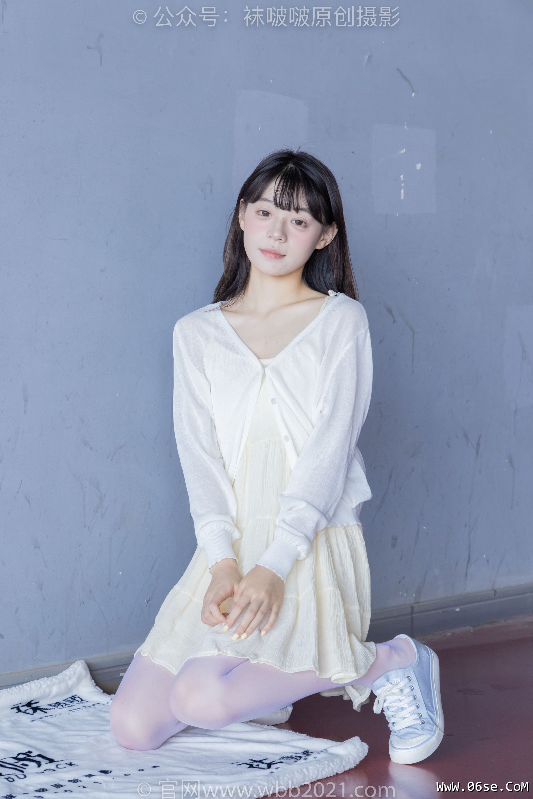 图片[57]-BoBoSocks袜啵啵 No.395 糯米 -板鞋、白丝[145P]-六色网