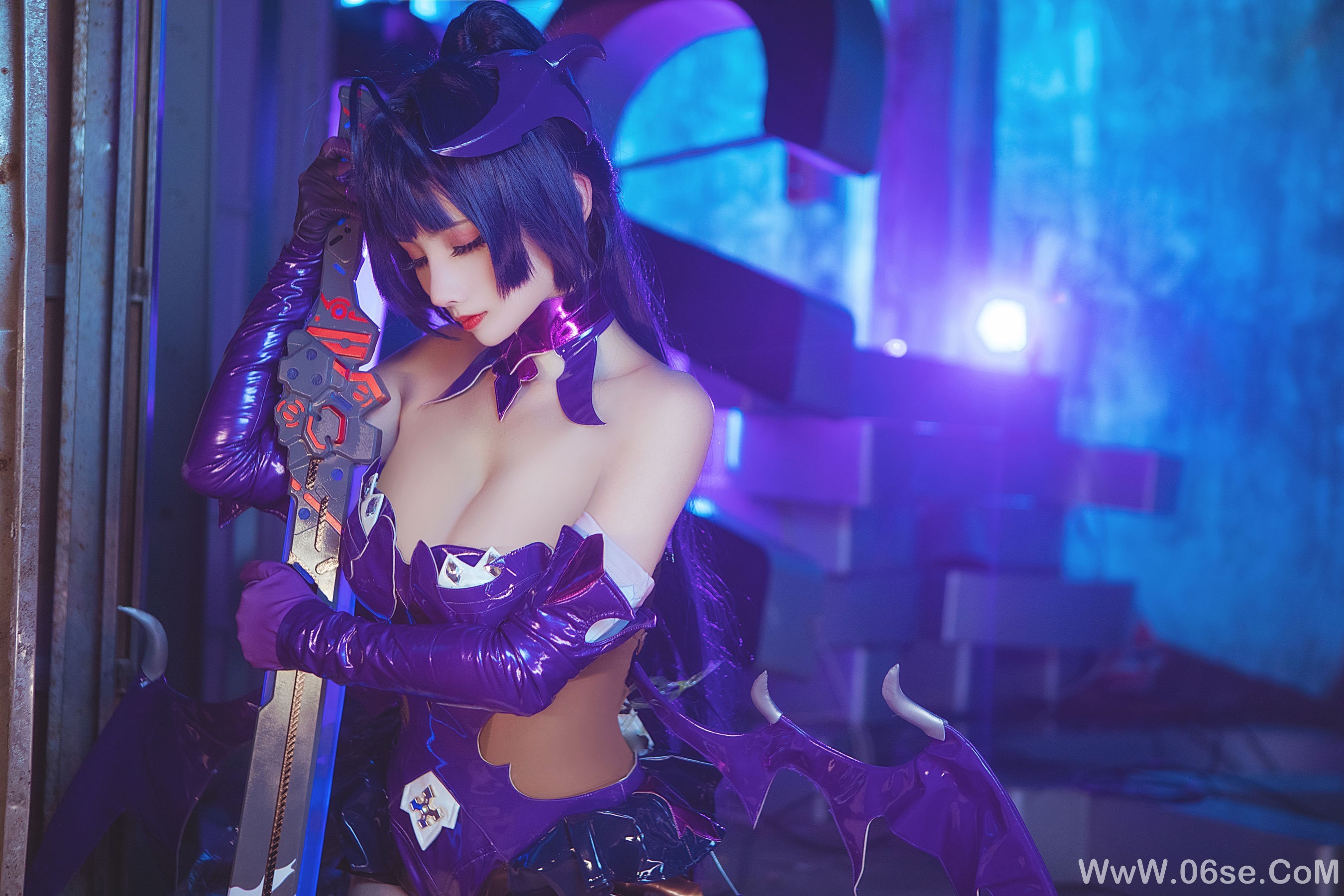 图片[22]-COS福利rioko凉凉子 魅魔芽衣[22P]-六色网