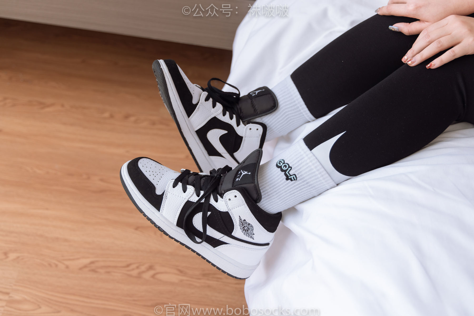 图片[21]-BoBoSocks袜啵啵 No.059 砂糖-AJ板鞋、白棉袜、裸足[142P]-六色网