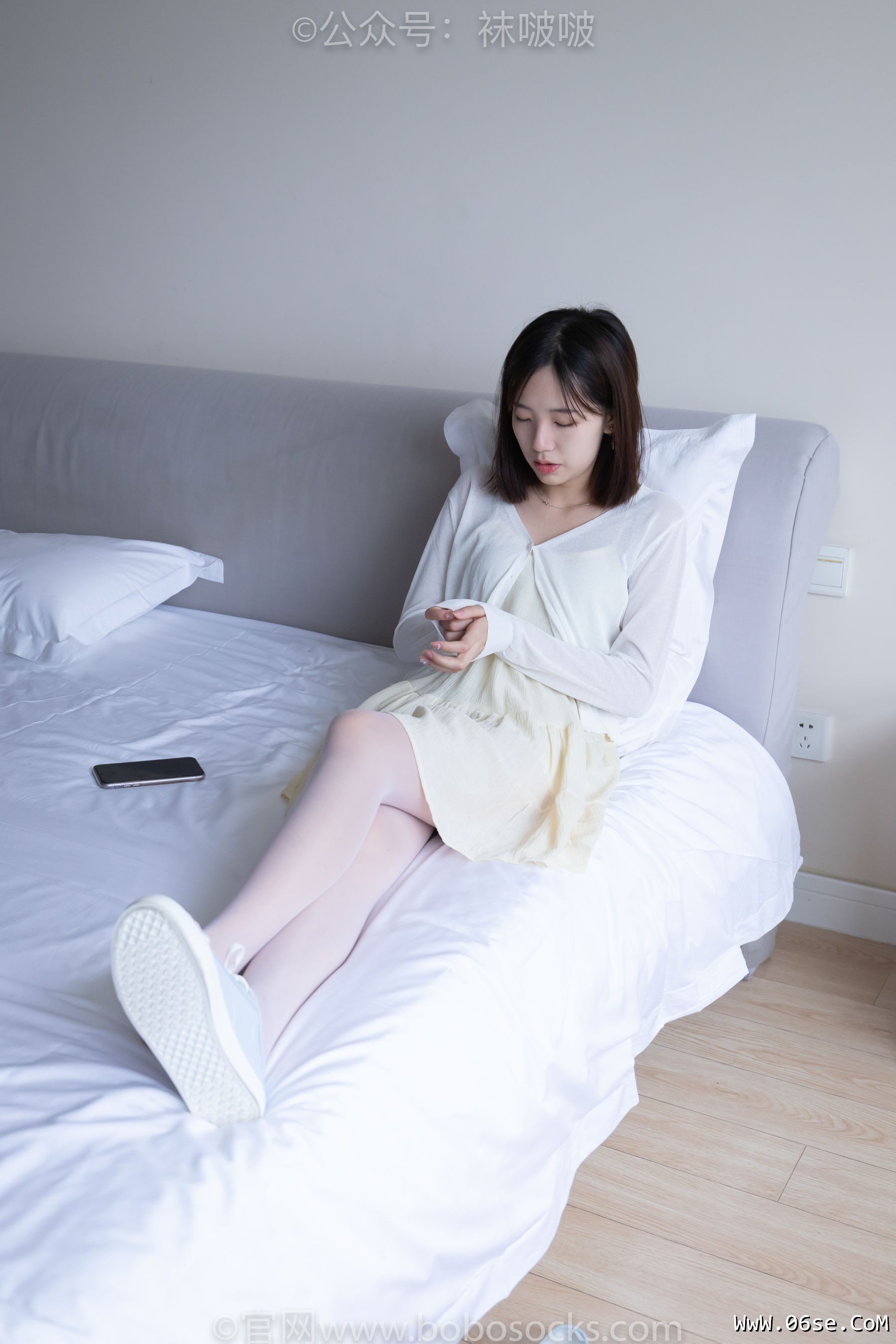 图片[59]-BoBoSocks袜啵啵 No.005 小甜豆-帆布鞋、薄白丝[133P]-六色网
