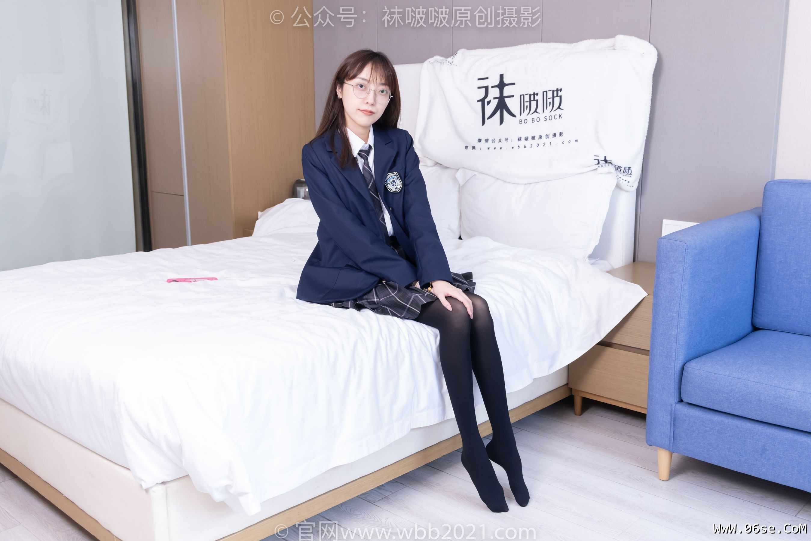 图片[47]-BoBoSocks袜啵啵 No.432 稚予 -皮鞋、厚黑丝、jk制服[184P]-六色网