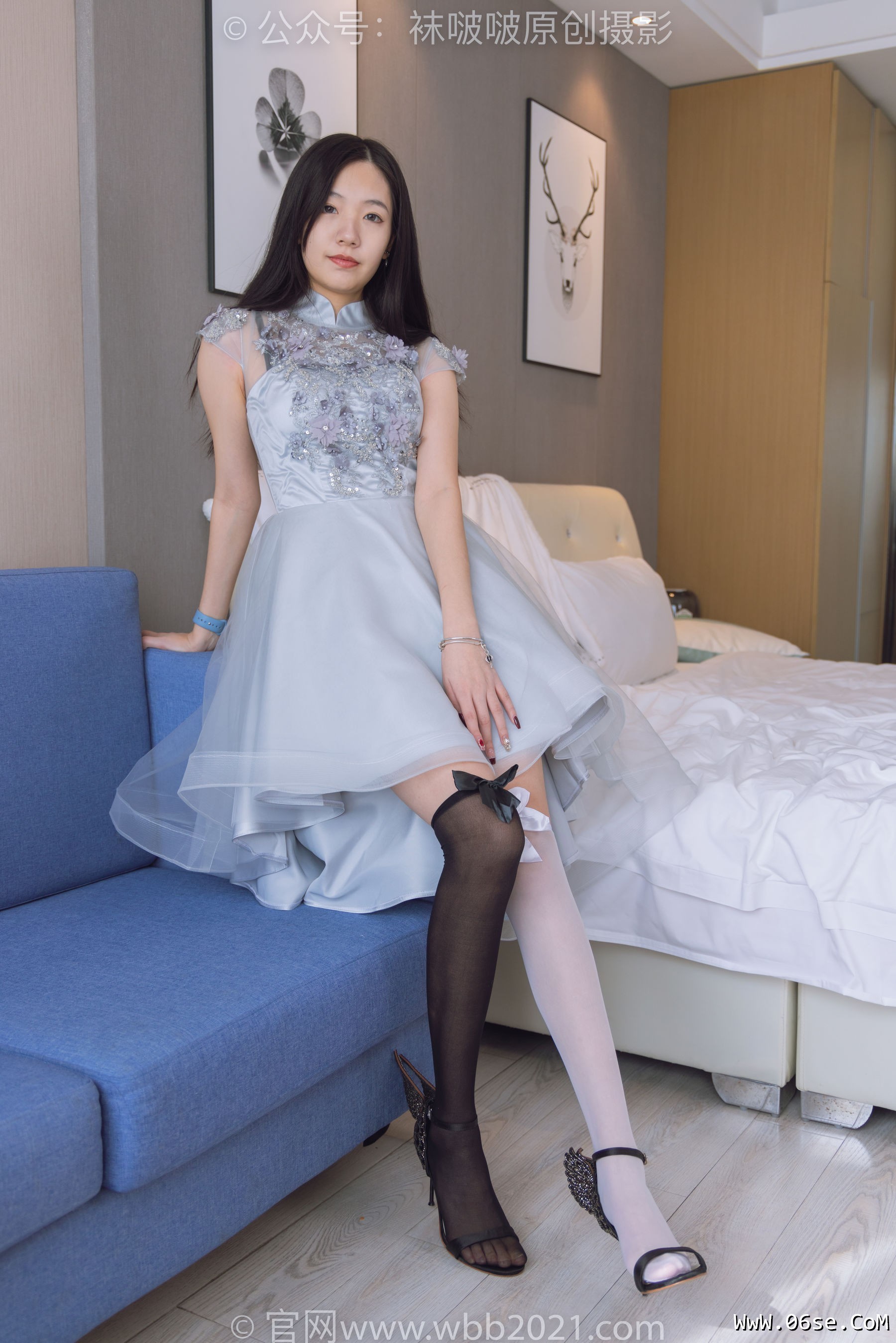 图片[57]-BoBoSocks袜啵啵 No.356 小甜豆 -高跟鞋、黑白丝大腿袜[150P]-六色网