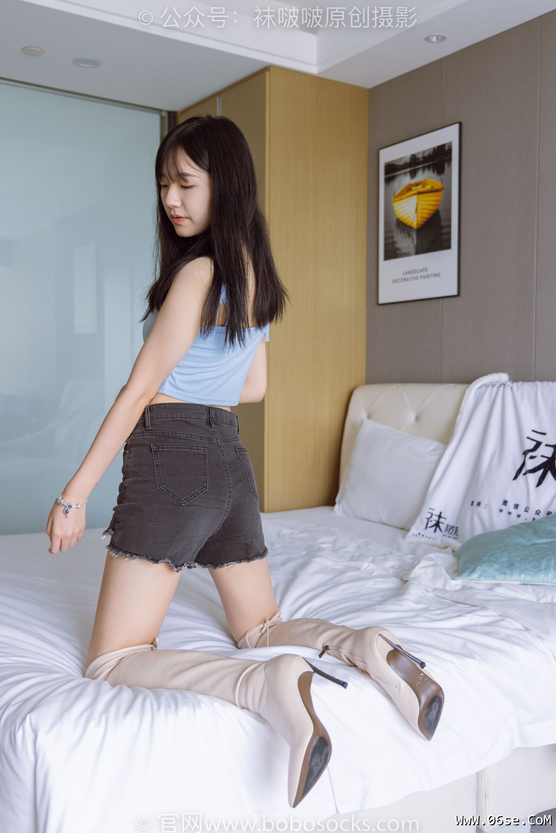 图片[167]-BoBoSocks袜啵啵 No.174 小甜豆-高跟长靴、白棉袜、裸足[178P]-六色网