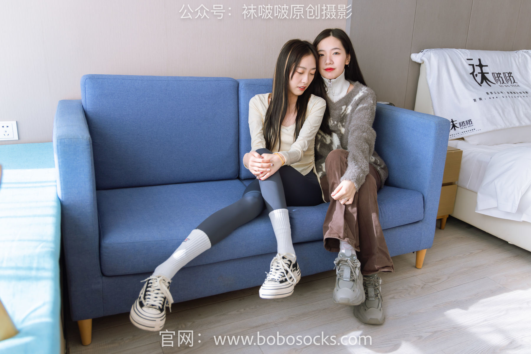 图片[90]-BoBoSocks袜啵啵 No.166 小甜豆稚予-板鞋、运动鞋、高跟鞋、白棉袜、蓝丝[218P]-六色网