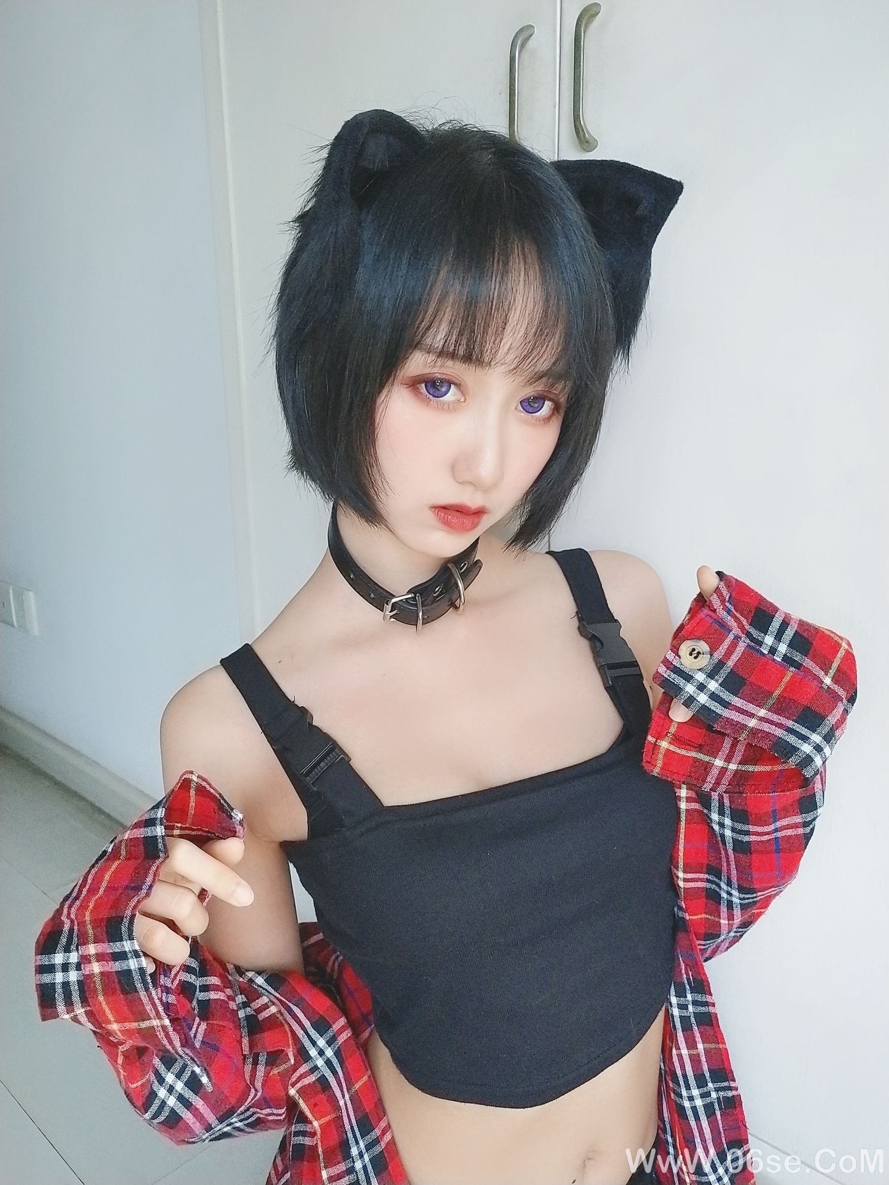 图片[41]-萌系小姐姐木绵绵OwO 不良猫[44P]-六色网