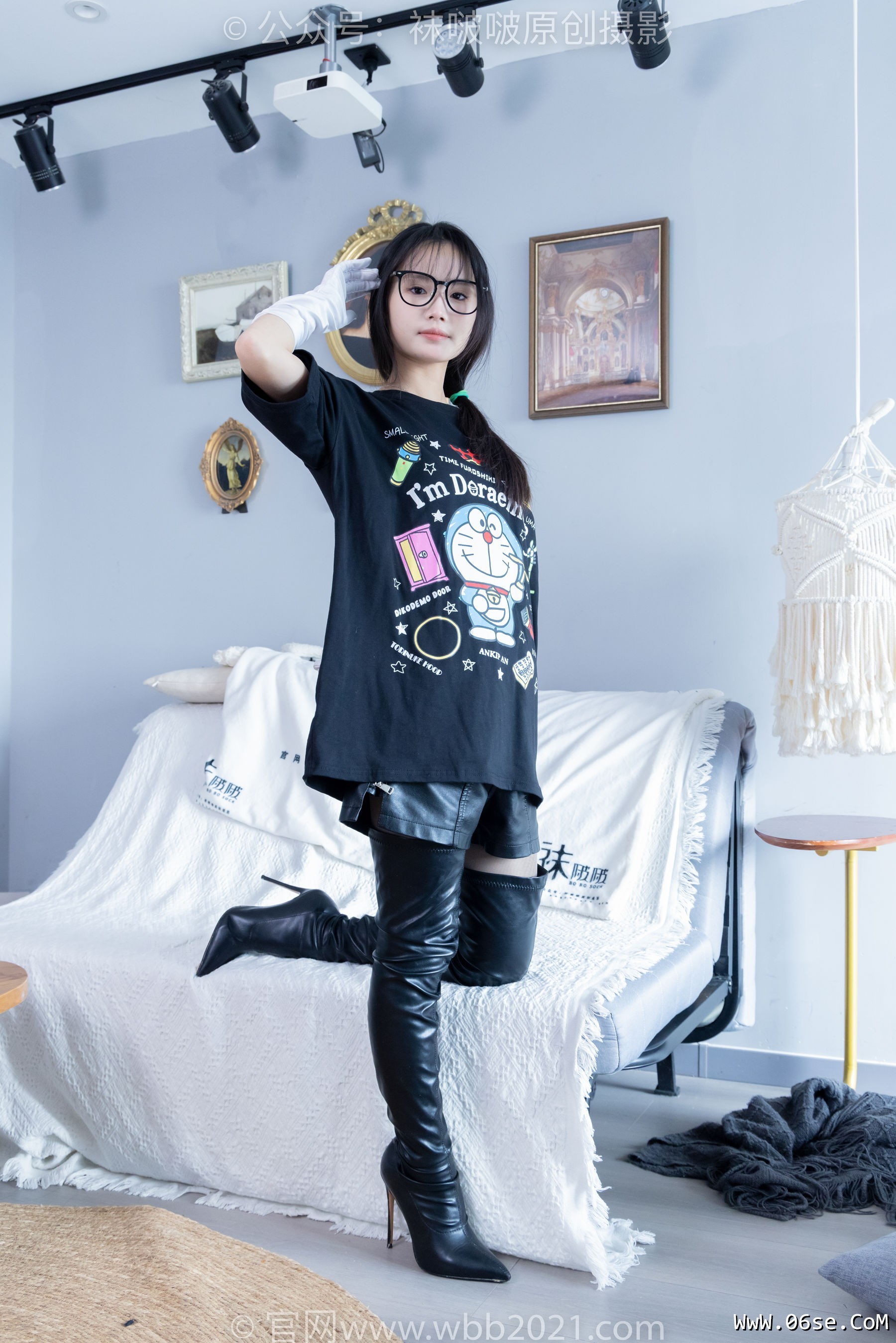 图片[84]-BoBoSocks袜啵啵 No.343 甜甜圈 -高跟长靴、黑丝打底、肉丝[150P]-六色网