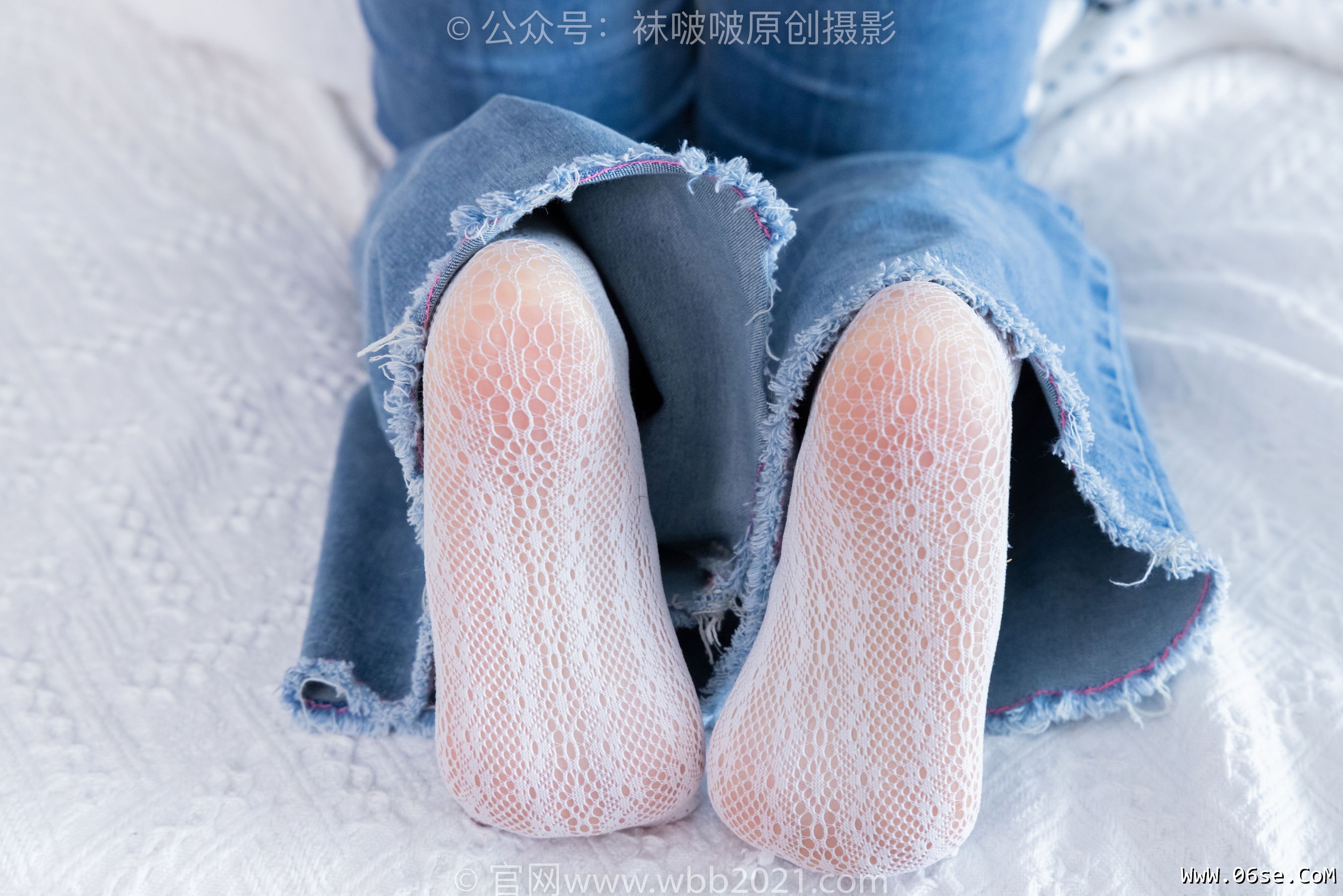 图片[89]-BoBoSocks袜啵啵 No.372 甜甜圈 -板鞋、白色蕾丝袜、可拆卸牛仔裤、裤里丝[140P]-六色网