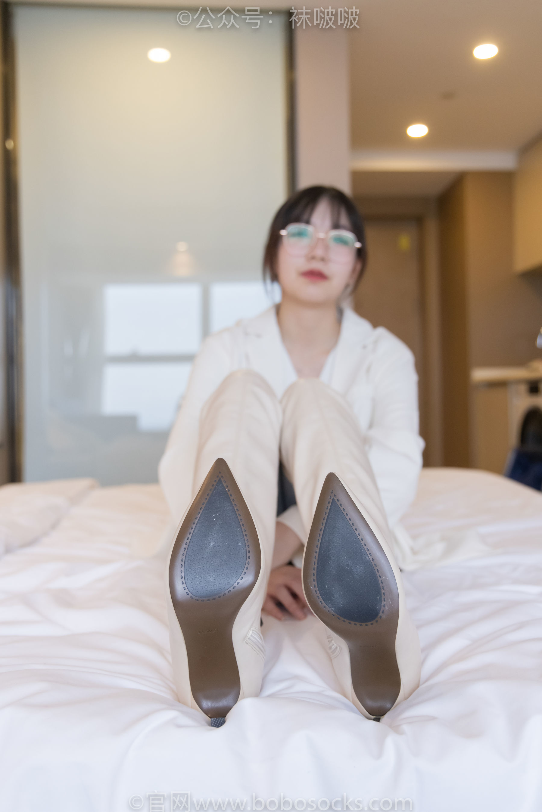 图片[66]-BoBoSocks袜啵啵 No.050 小甜豆-高跟长靴、白棉袜[175P]-六色网