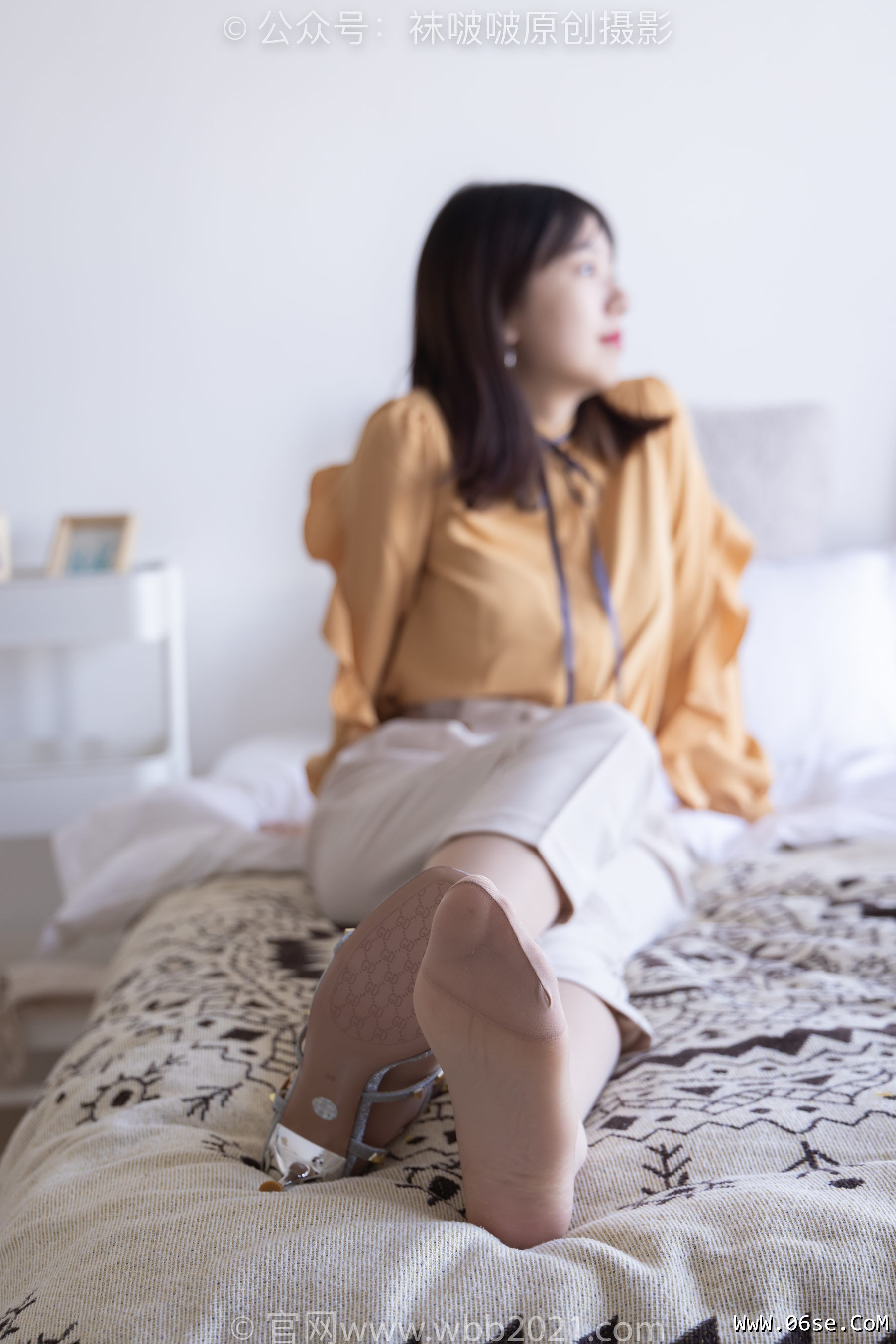图片[100]-BoBoSocks袜啵啵 No.240 小甜豆-三双高跟鞋、肉丝、裸足[156P]-六色网