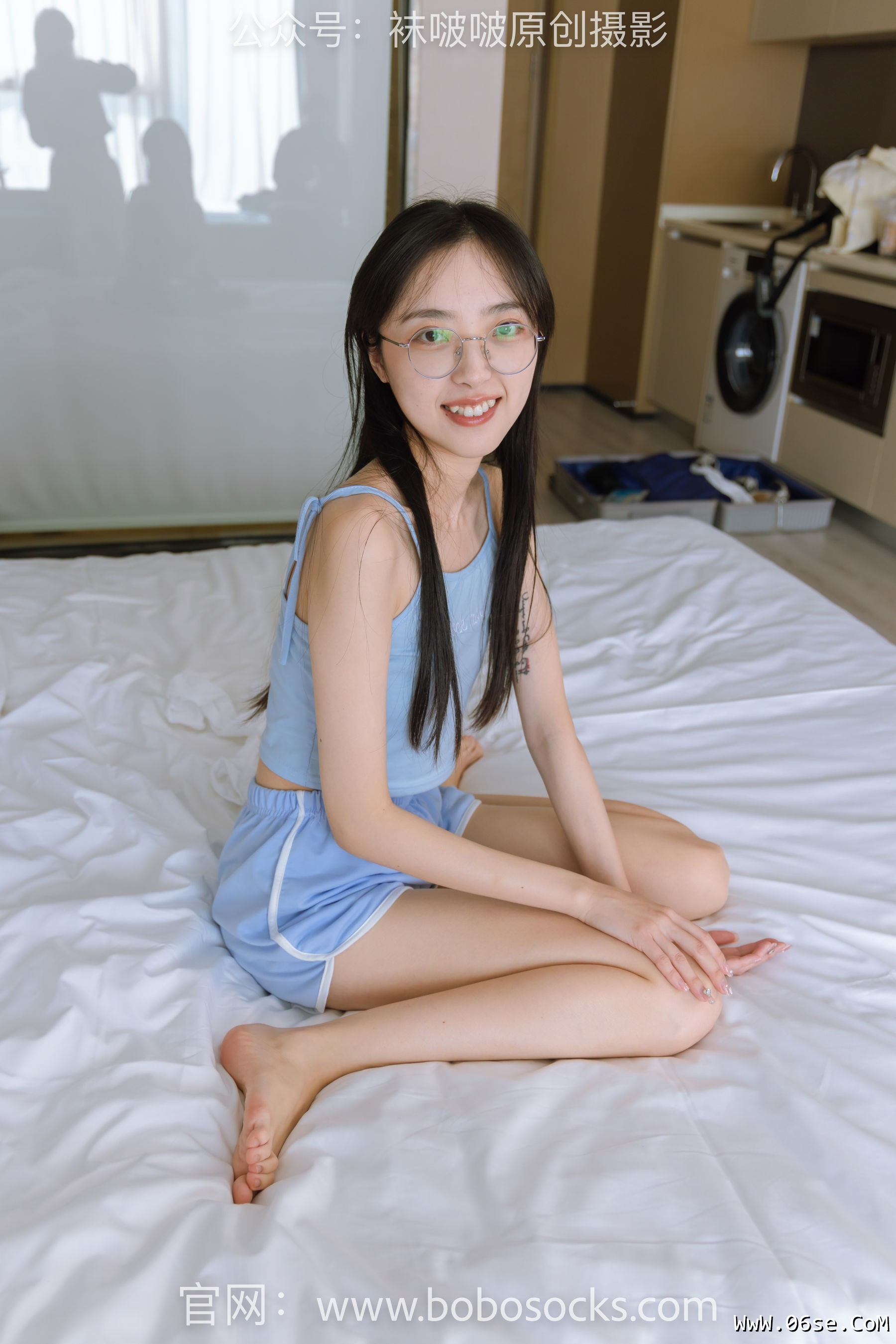 图片[7]-BoBoSocks袜啵啵 No.157 稚予-高跟鞋、白丝大腿袜、裸足[140P]-六色网