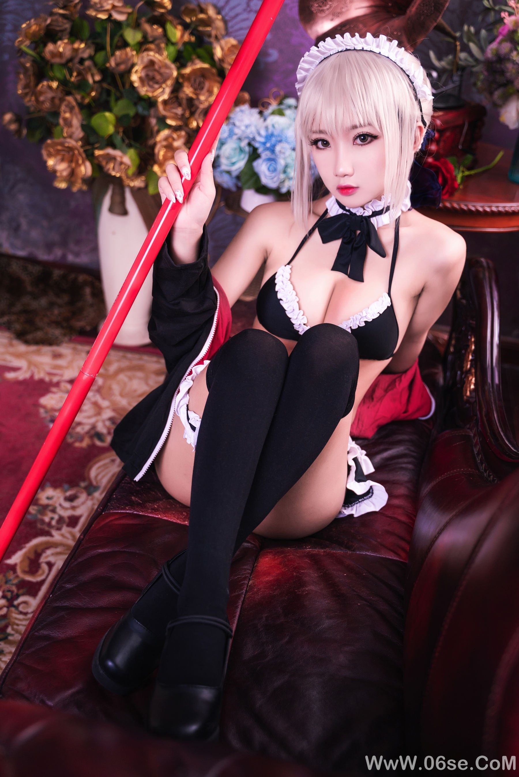 图片[7]-白嫩美少女 鬼畜瑶 – 黑呆女仆 (不知火舞)[26P]-六色网