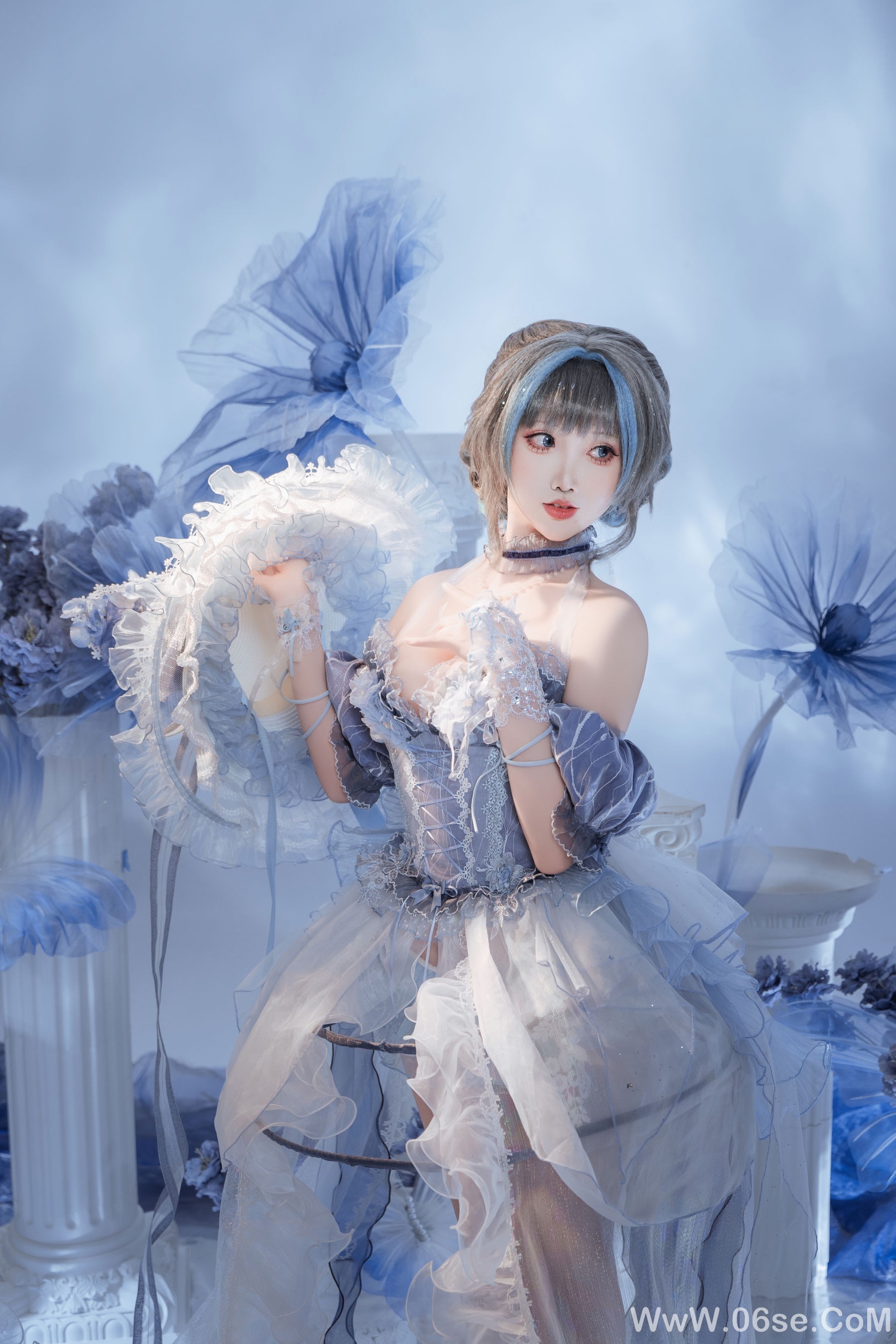图片[4]-可爱人气Coser 面饼仙儿 – 碧蓝航线 柴郡礼服[21P]-六色网