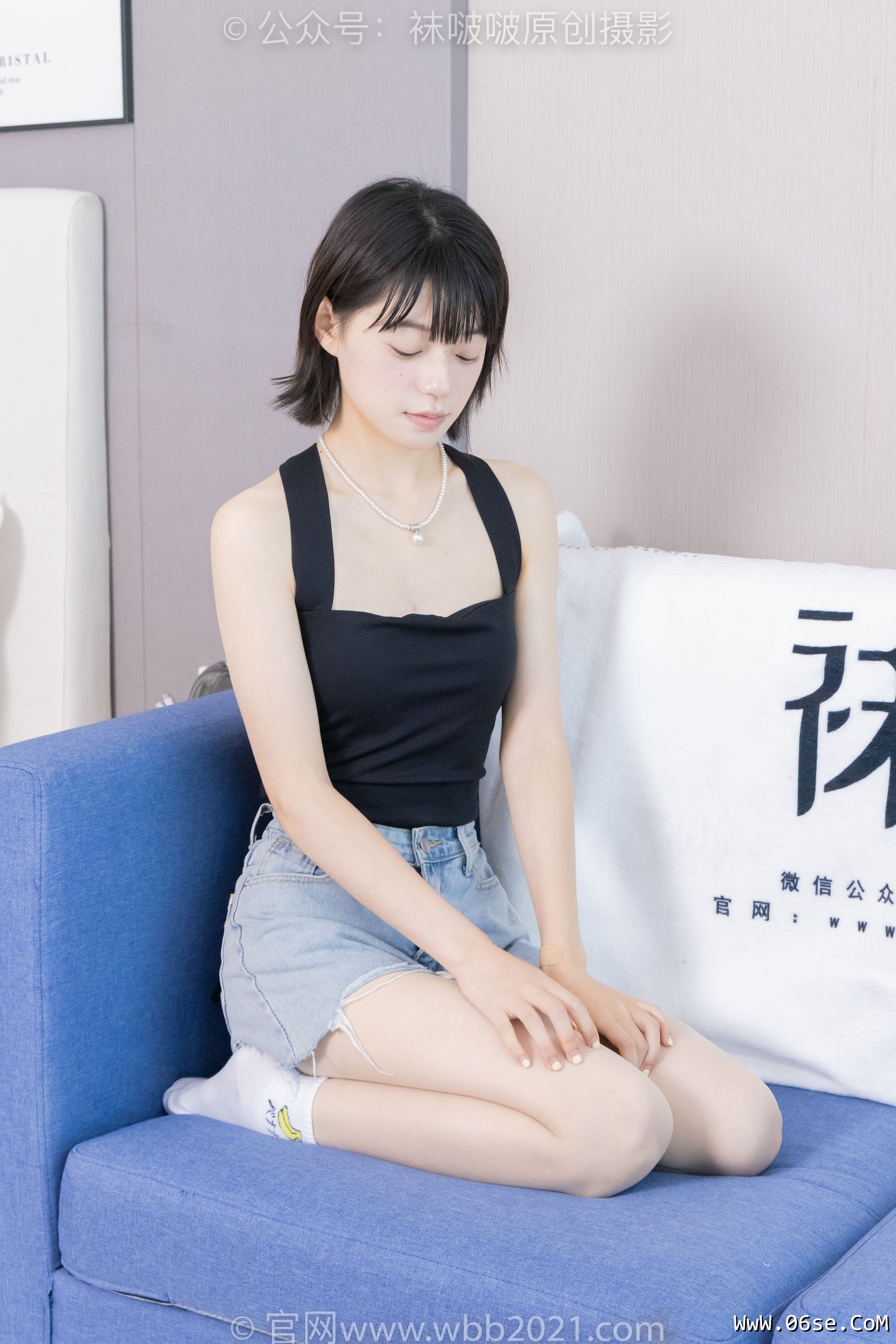 图片[102]-BoBoSocks袜啵啵 No.422 糯米 -长靴、白棉袜、肉丝[140P]-六色网