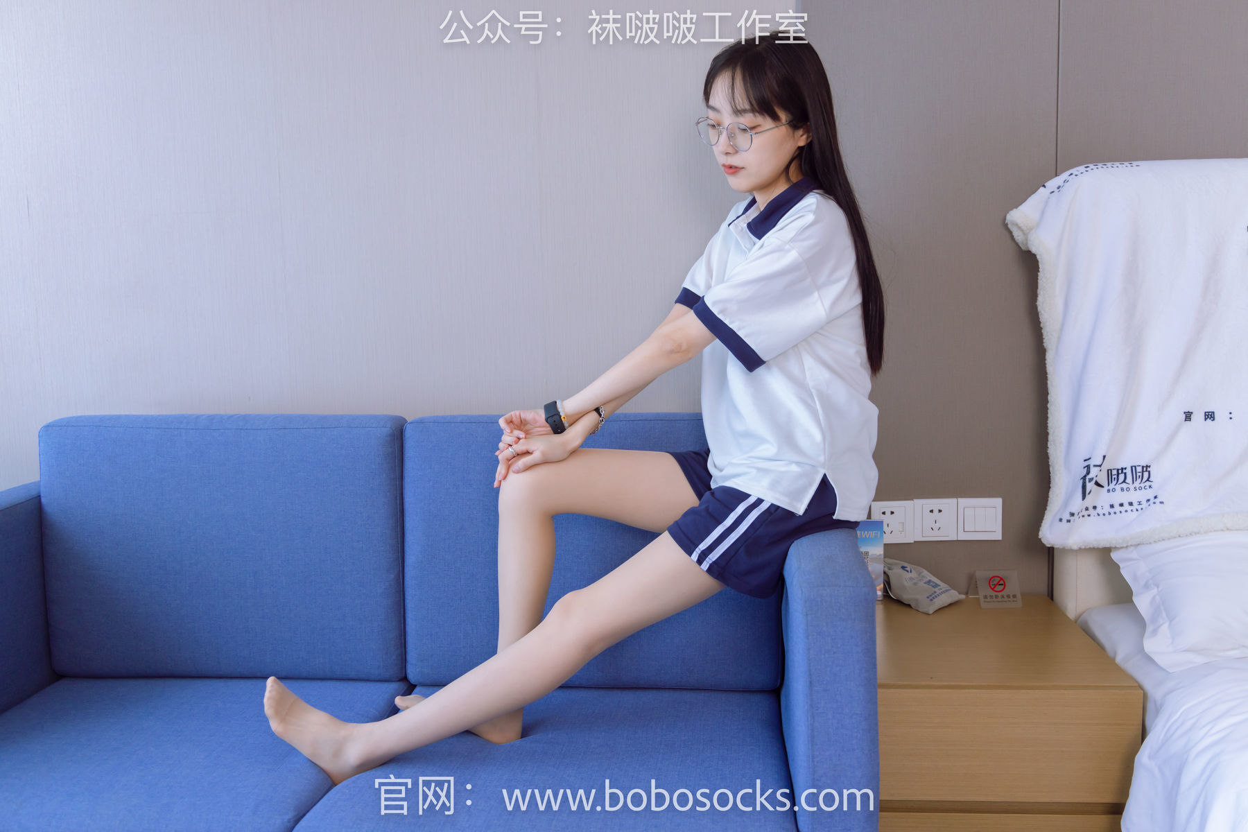 图片[38]-BoBoSocks袜啵啵 No.118 稚予-运动鞋、白棉袜、肉丝、踩小熊玩偶[140P]-六色网
