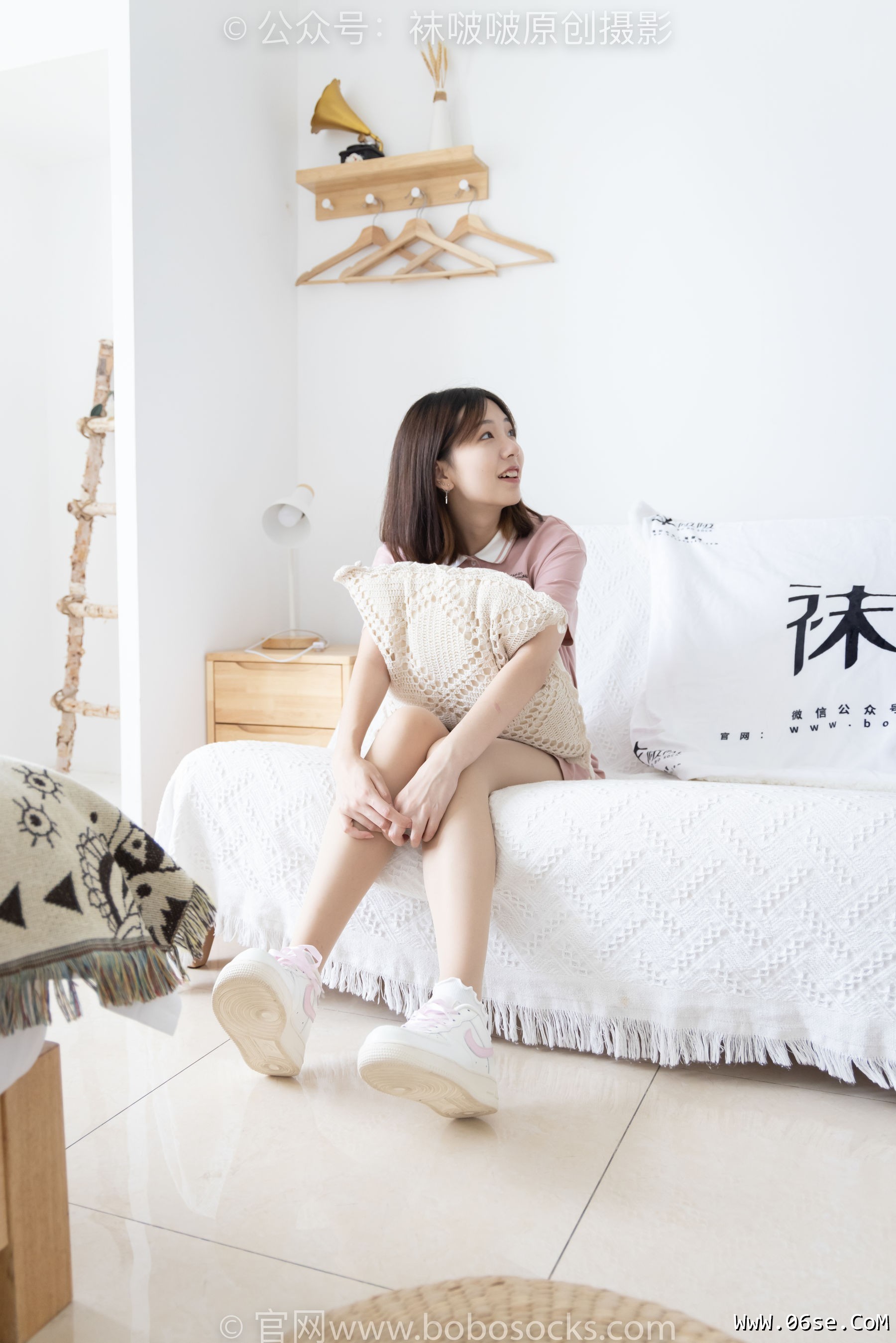 图片[103]-BoBoSocks袜啵啵 No.163 小甜豆-空军一号板鞋、白棉袜、肉丝[135P]-六色网