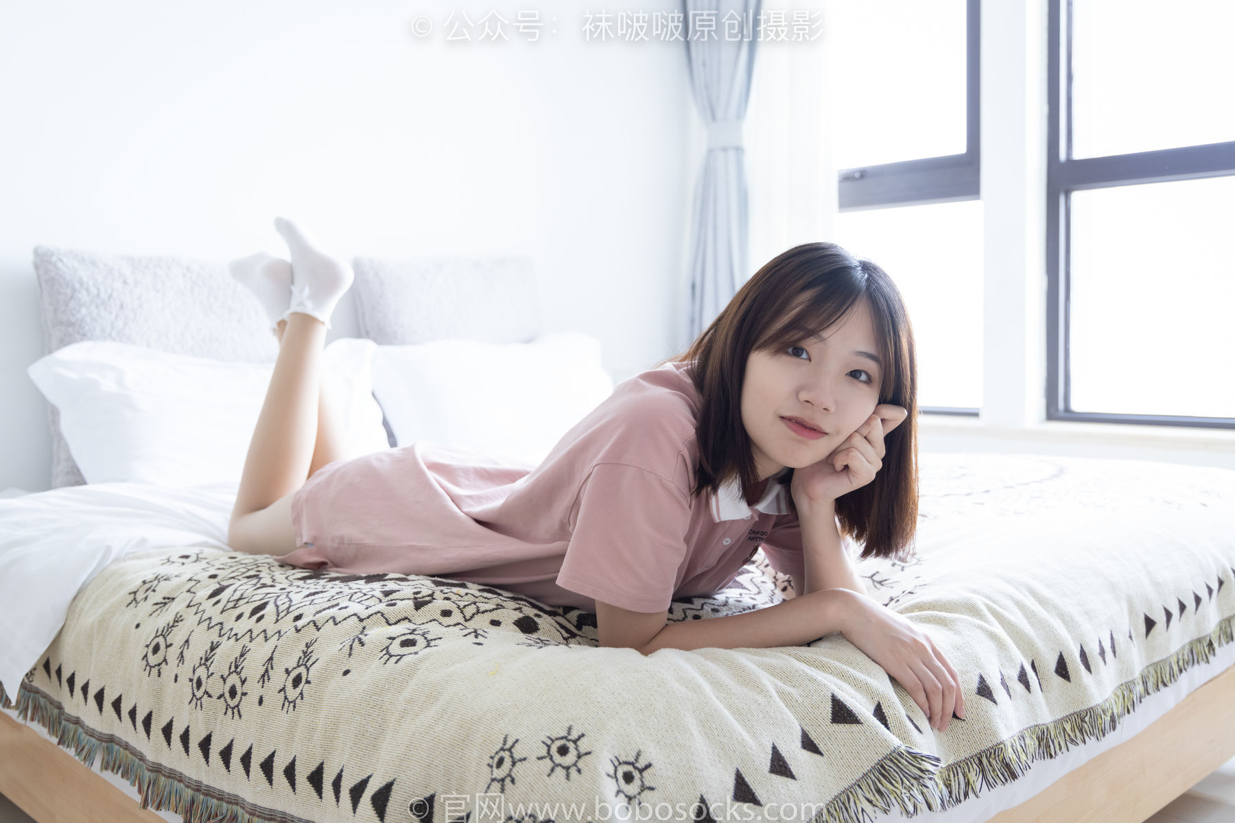 图片[93]-BoBoSocks袜啵啵 No.163 小甜豆-空军一号板鞋、白棉袜、肉丝[135P]-六色网