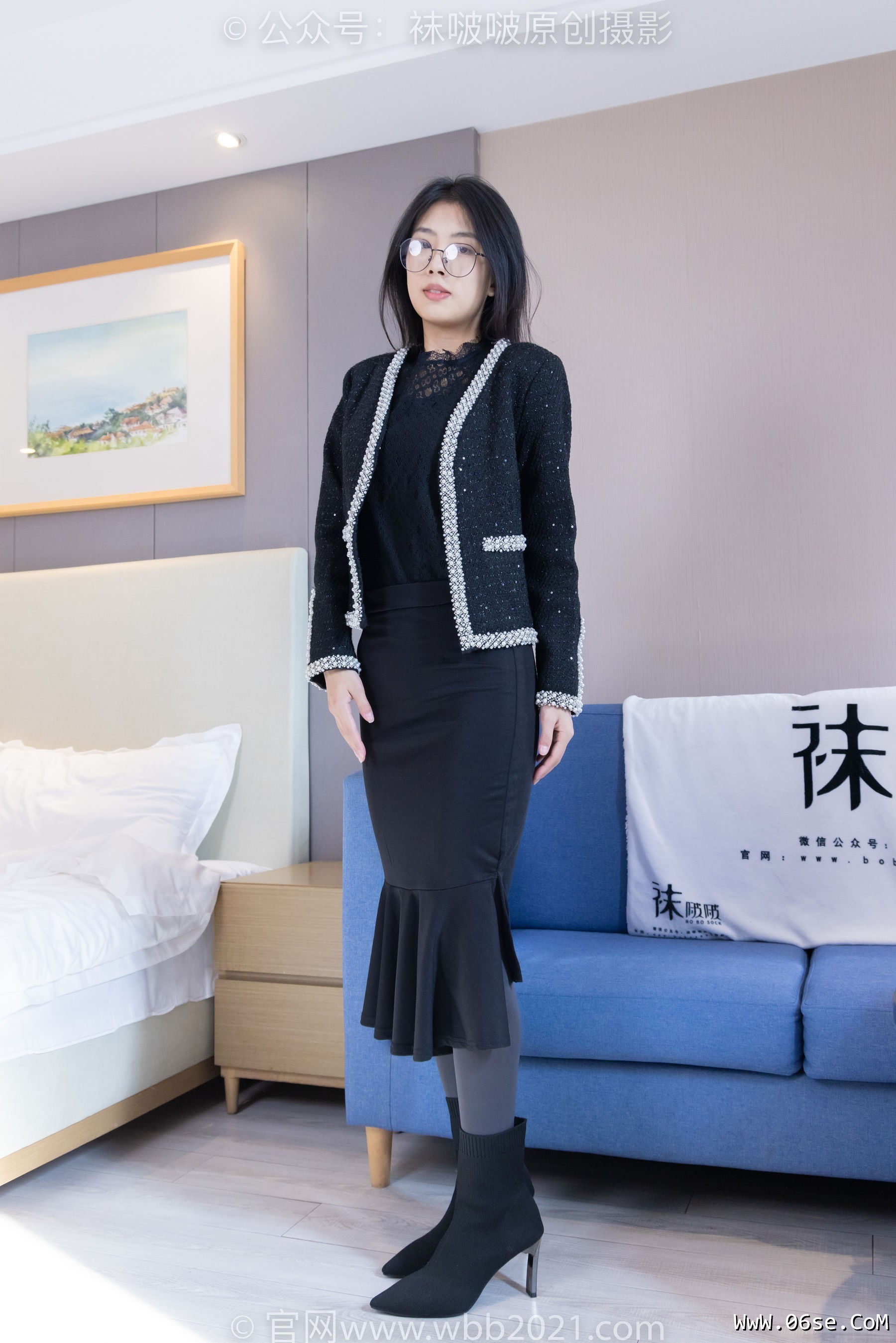 图片[169]-BoBoSocks袜啵啵 No.378 奶油 -短靴、运动鞋、厚黑丝、厚灰丝[190P]-六色网