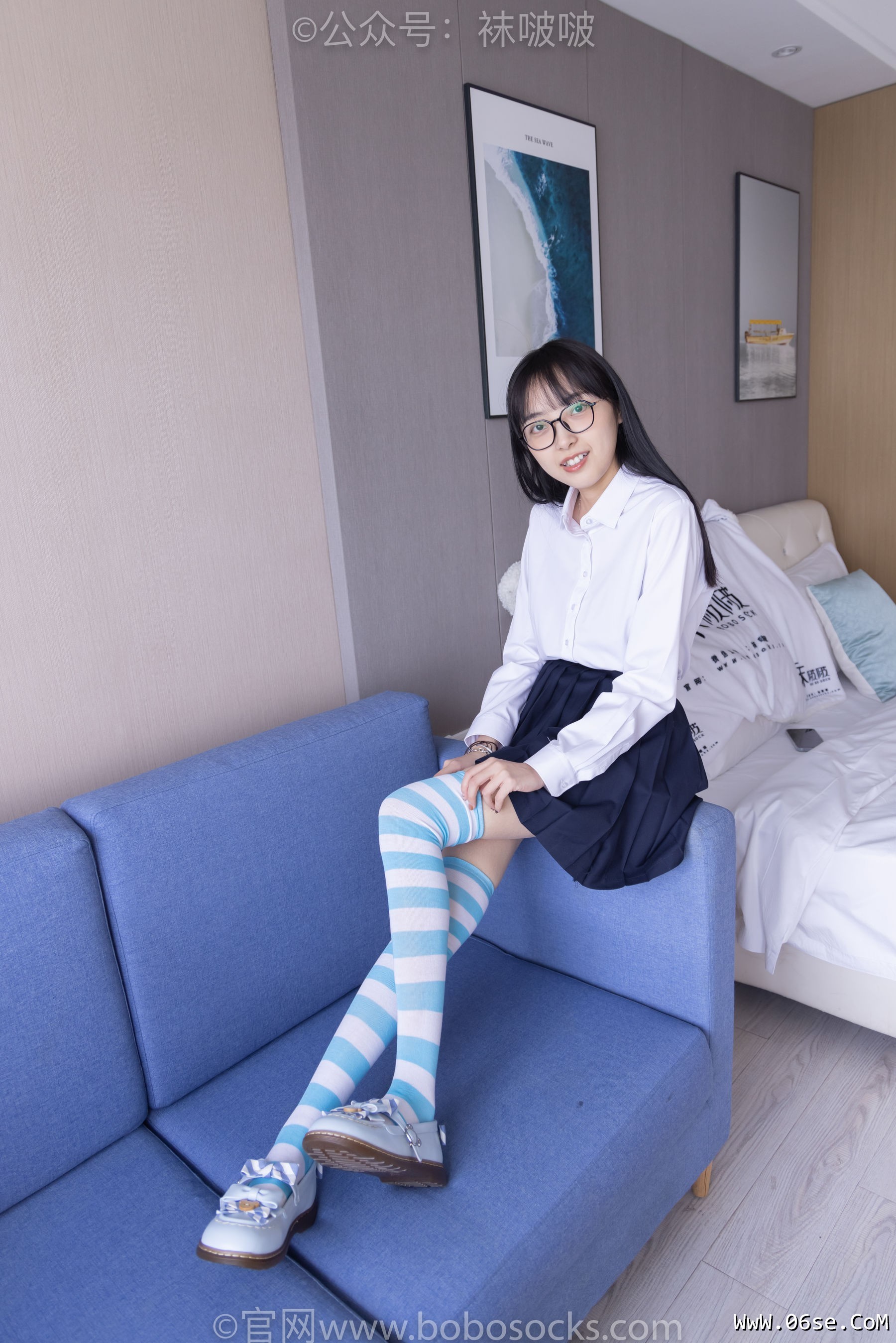 图片[86]-BoBoSocks袜啵啵 No.070 稚予-皮鞋、拖鞋、过膝袜、白棉袜[148P]-六色网