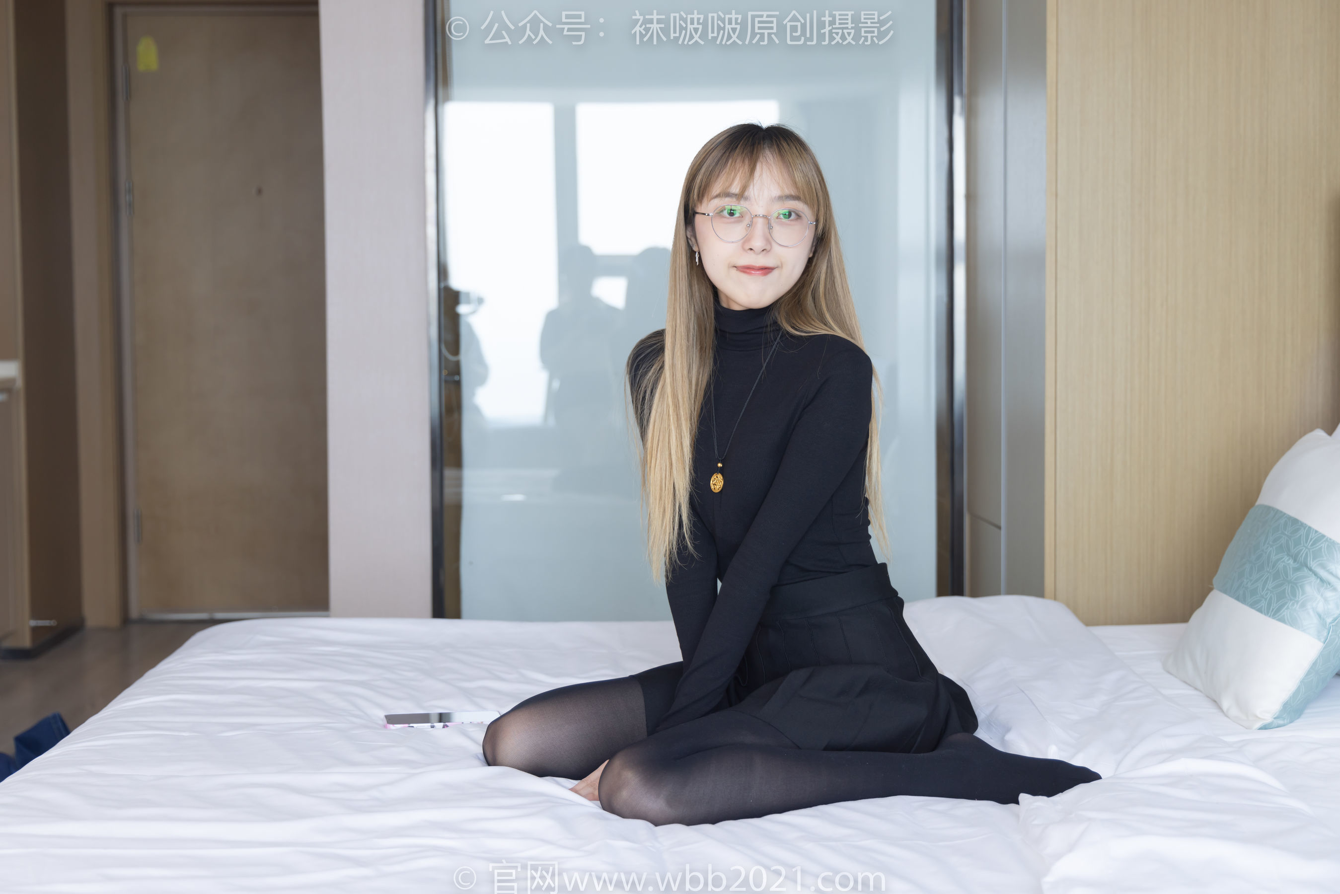 图片[88]-BoBoSocks袜啵啵 No.255 稚予 -皮鞋、厚黑丝[144P]-六色网