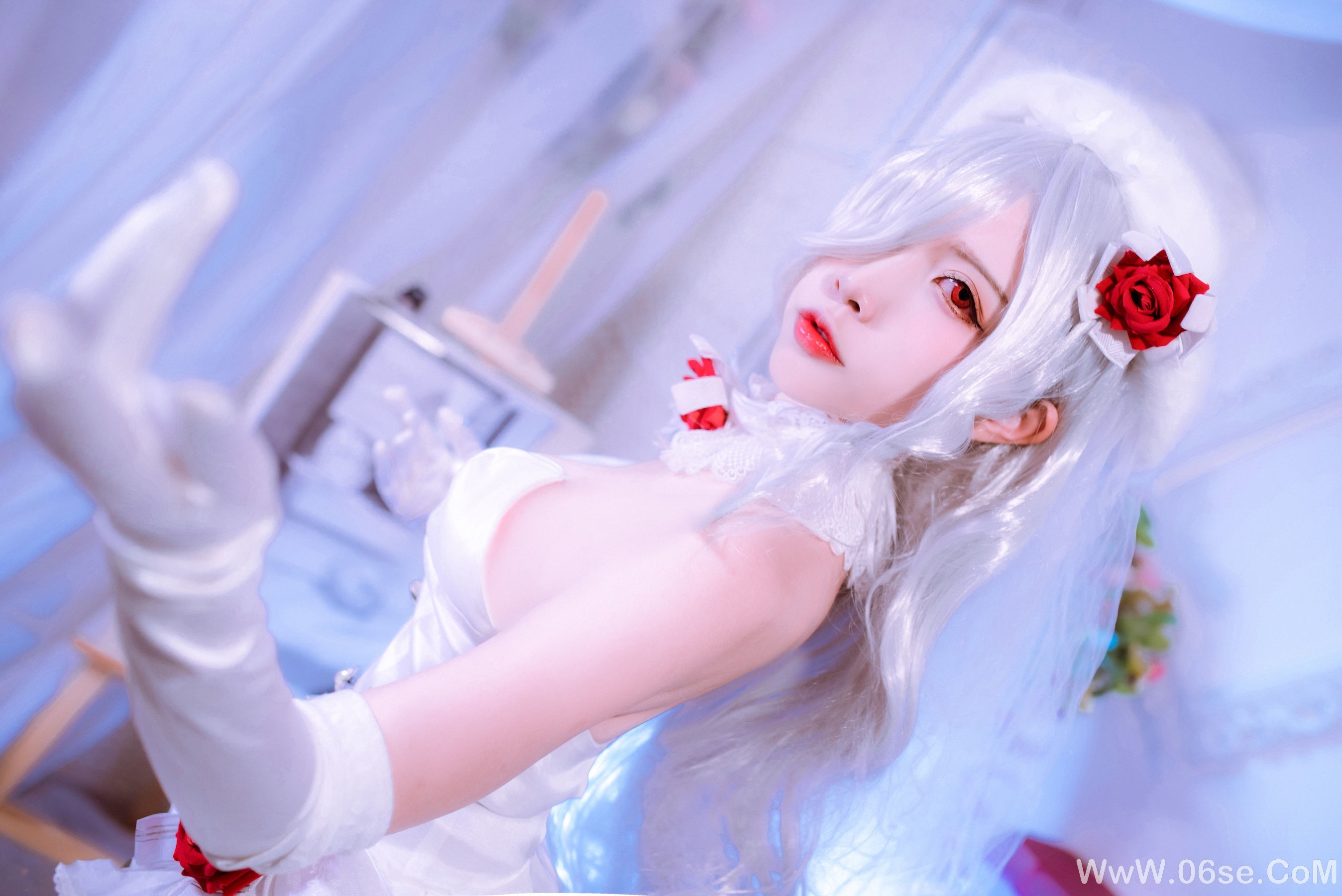 图片[24]-人气Coser二佐Nisa 花嫁[30P]-六色网