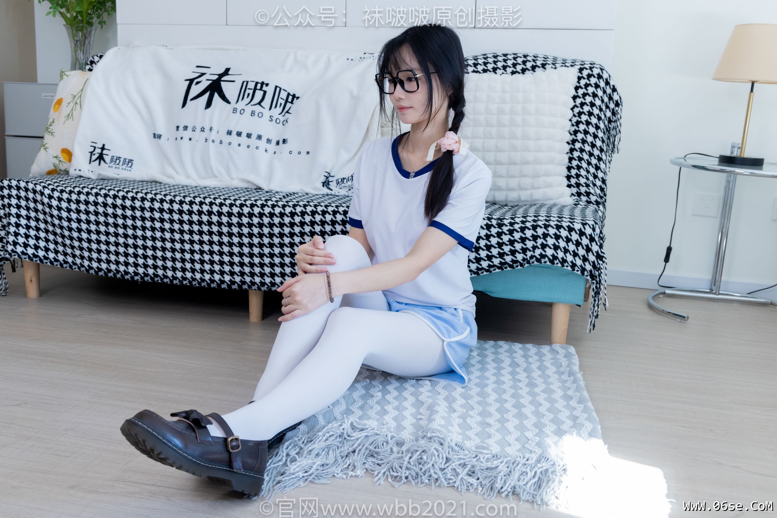 图片[86]-BoBoSocks袜啵啵 No.325 甜甜圈 -皮鞋、厚白丝[145P]-六色网