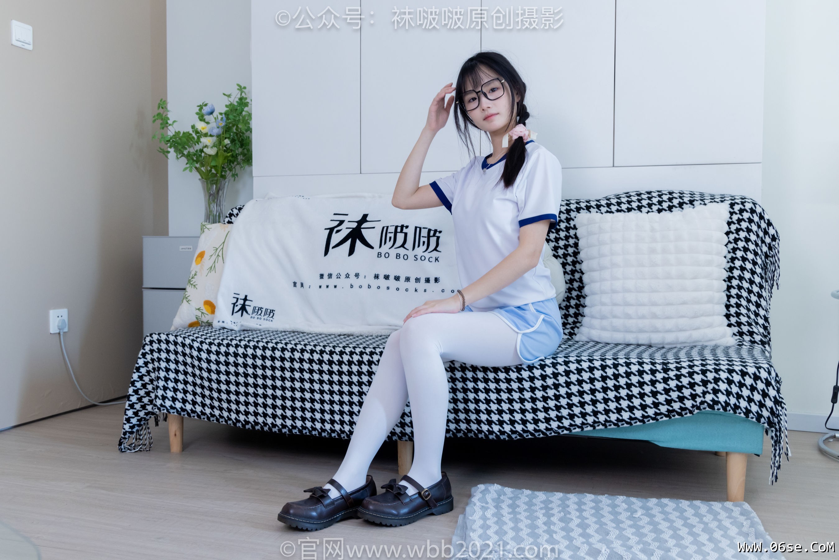 图片[35]-BoBoSocks袜啵啵 No.325 甜甜圈 -皮鞋、厚白丝[145P]-六色网