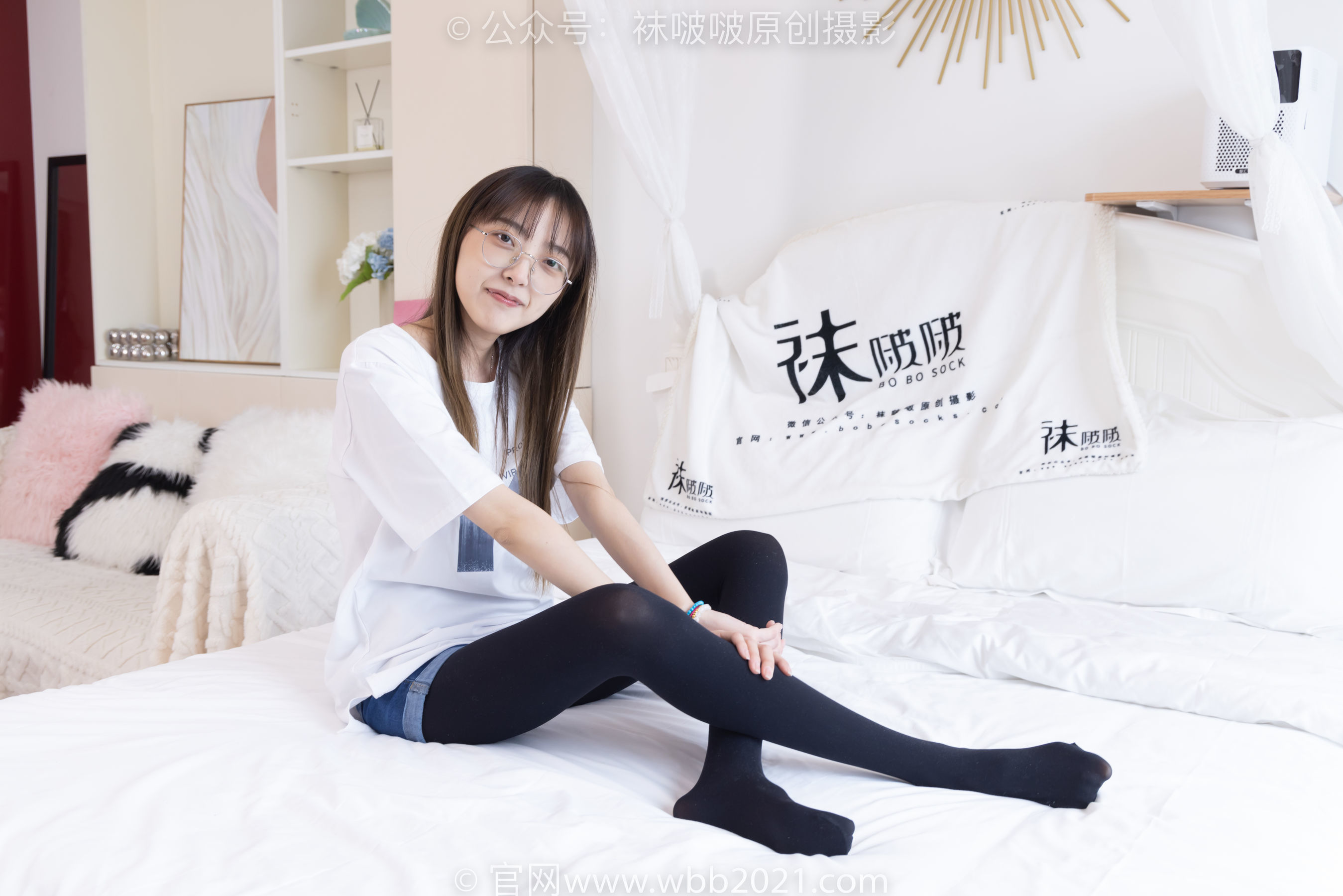 图片[150]-BoBoSocks袜啵啵 No.330 稚予 -高跟鞋、厚黑丝[150P]-六色网