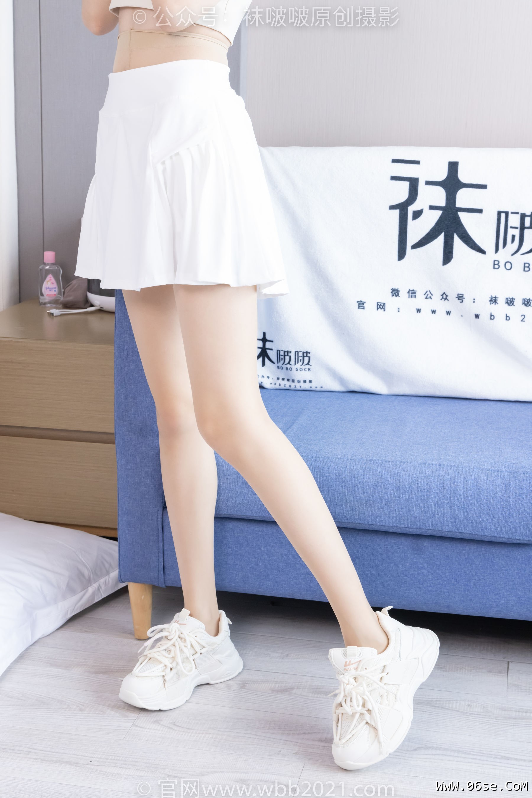 图片[9]-BoBoSocks袜啵啵 No.424 稚予 -运动鞋、白棉袜、肉丝、腰丝[140P]-六色网