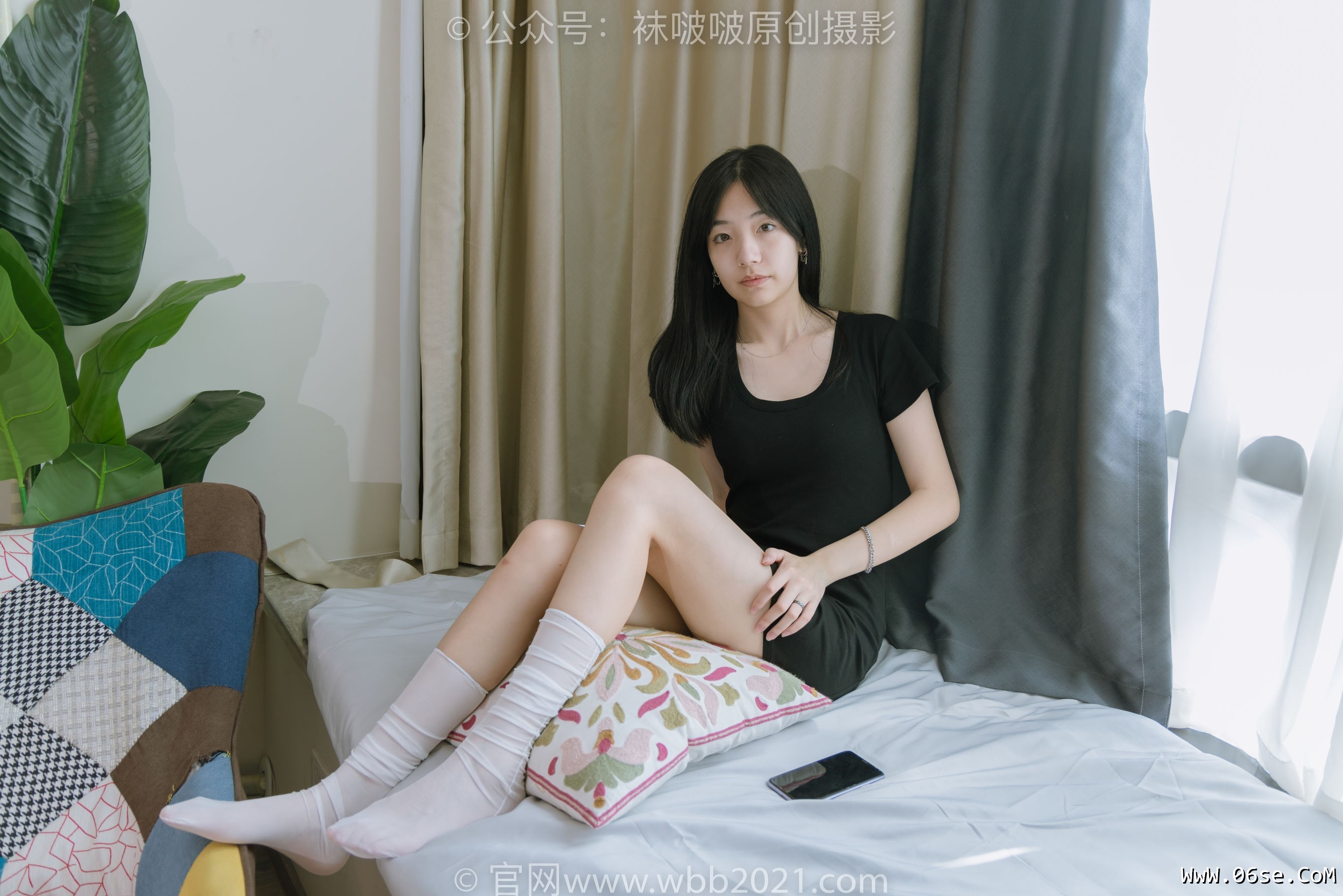 图片[4]-BoBoSocks袜啵啵 No.363 小甜豆 -两双平底鞋、黑色船袜、裸足[140P]-六色网