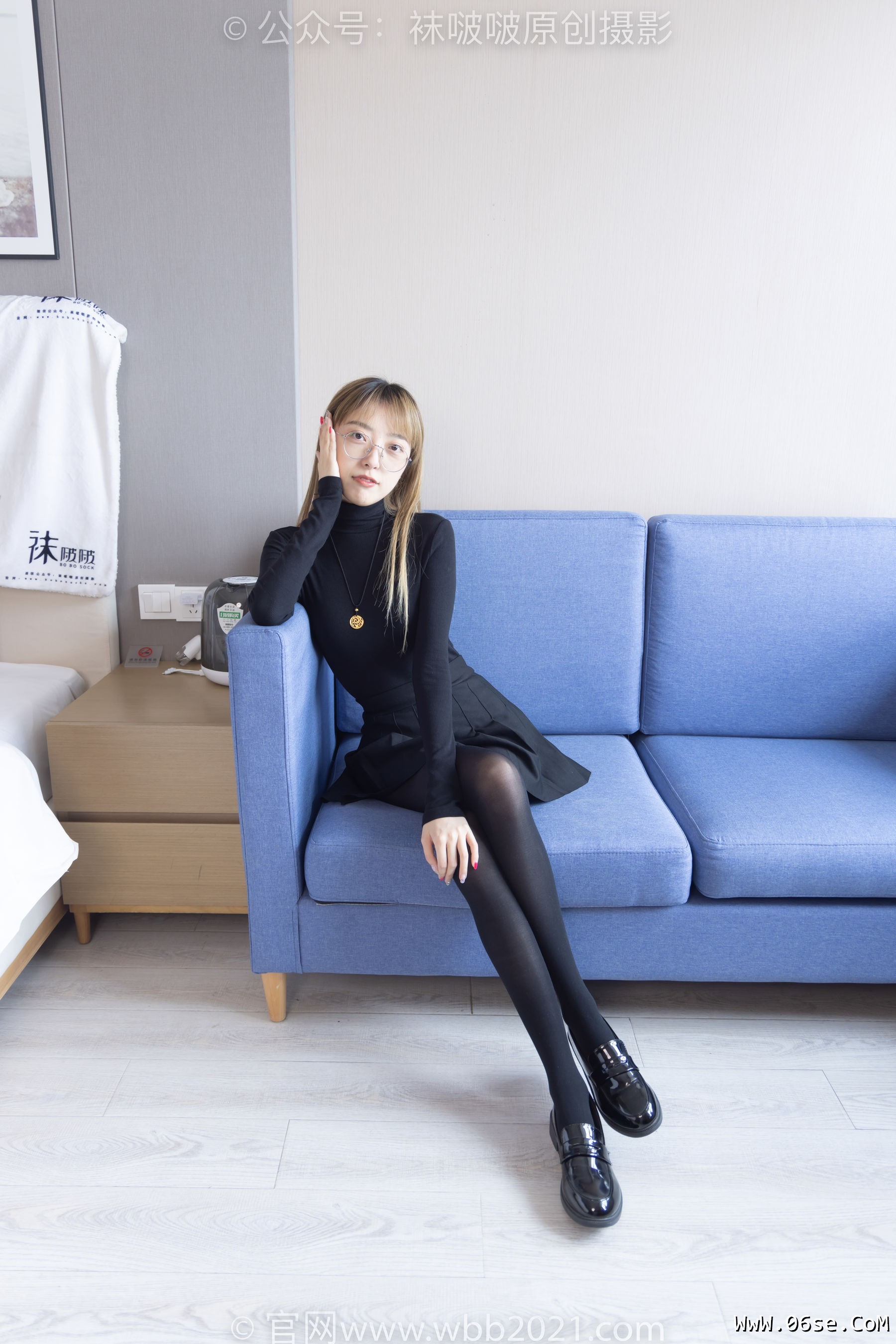 图片[45]-BoBoSocks袜啵啵 No.255 稚予 -皮鞋、厚黑丝[144P]-六色网