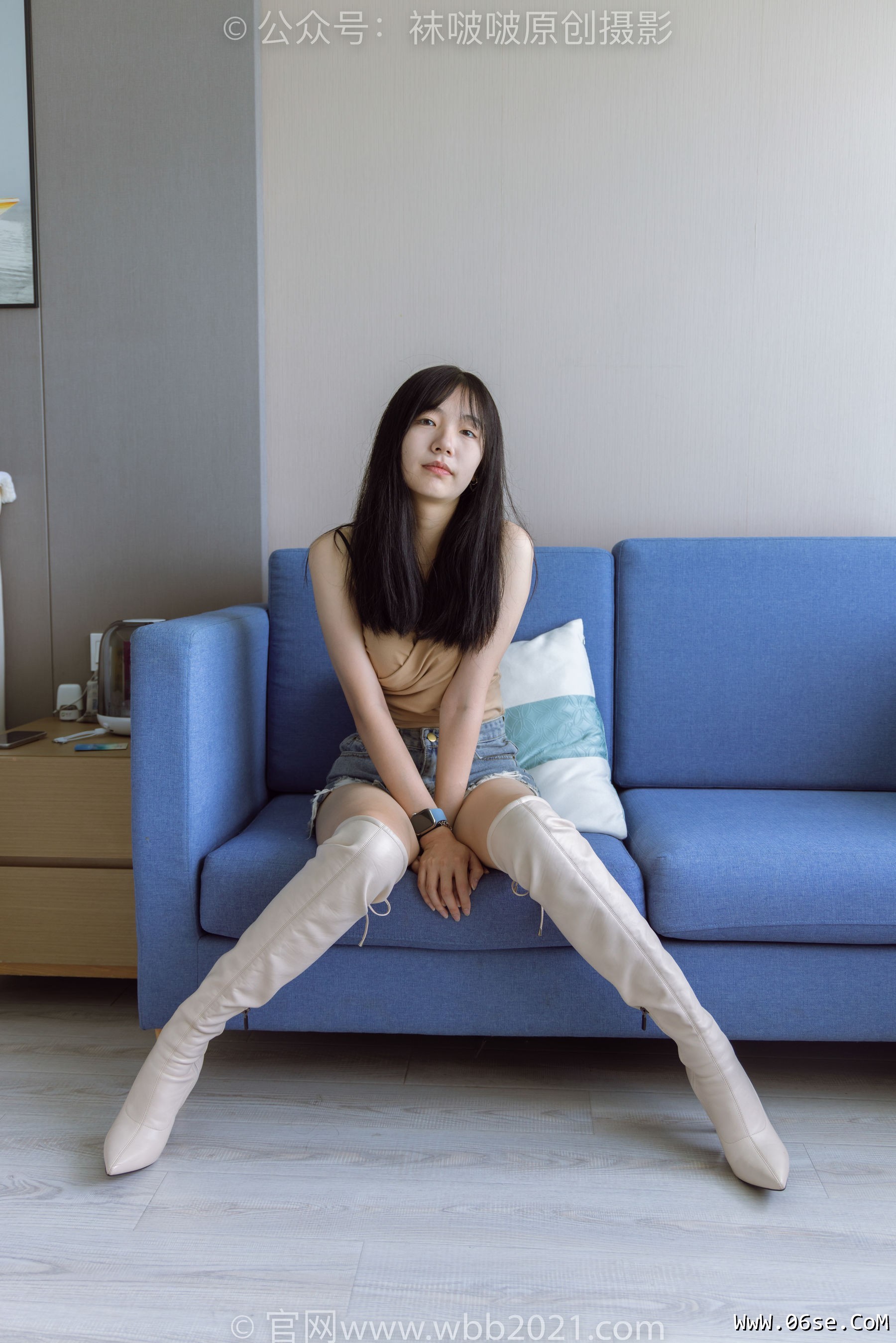图片[122]-BoBoSocks袜啵啵 No.441 小甜豆 -高跟长靴、白棉袜、裸足[179P]-六色网
