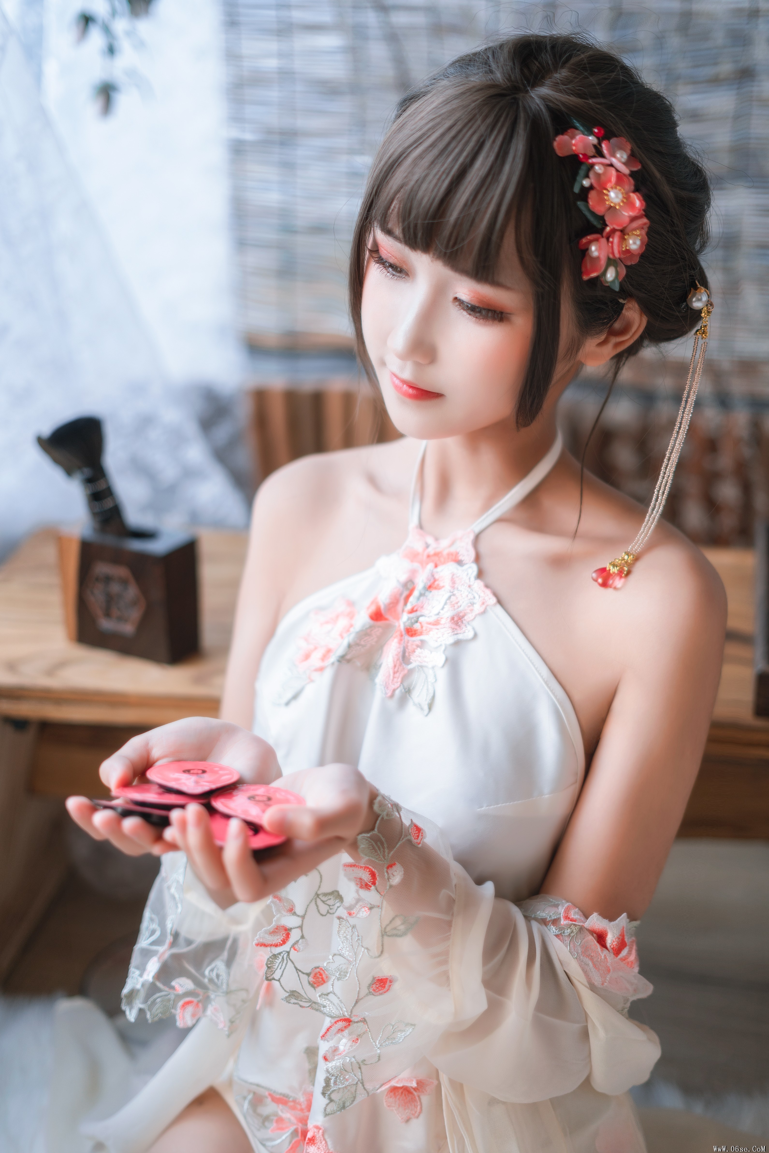 图片[12]-喵糖映画 VOL.230 少女肚兜 花溪纱[20P／149MB]-六色网