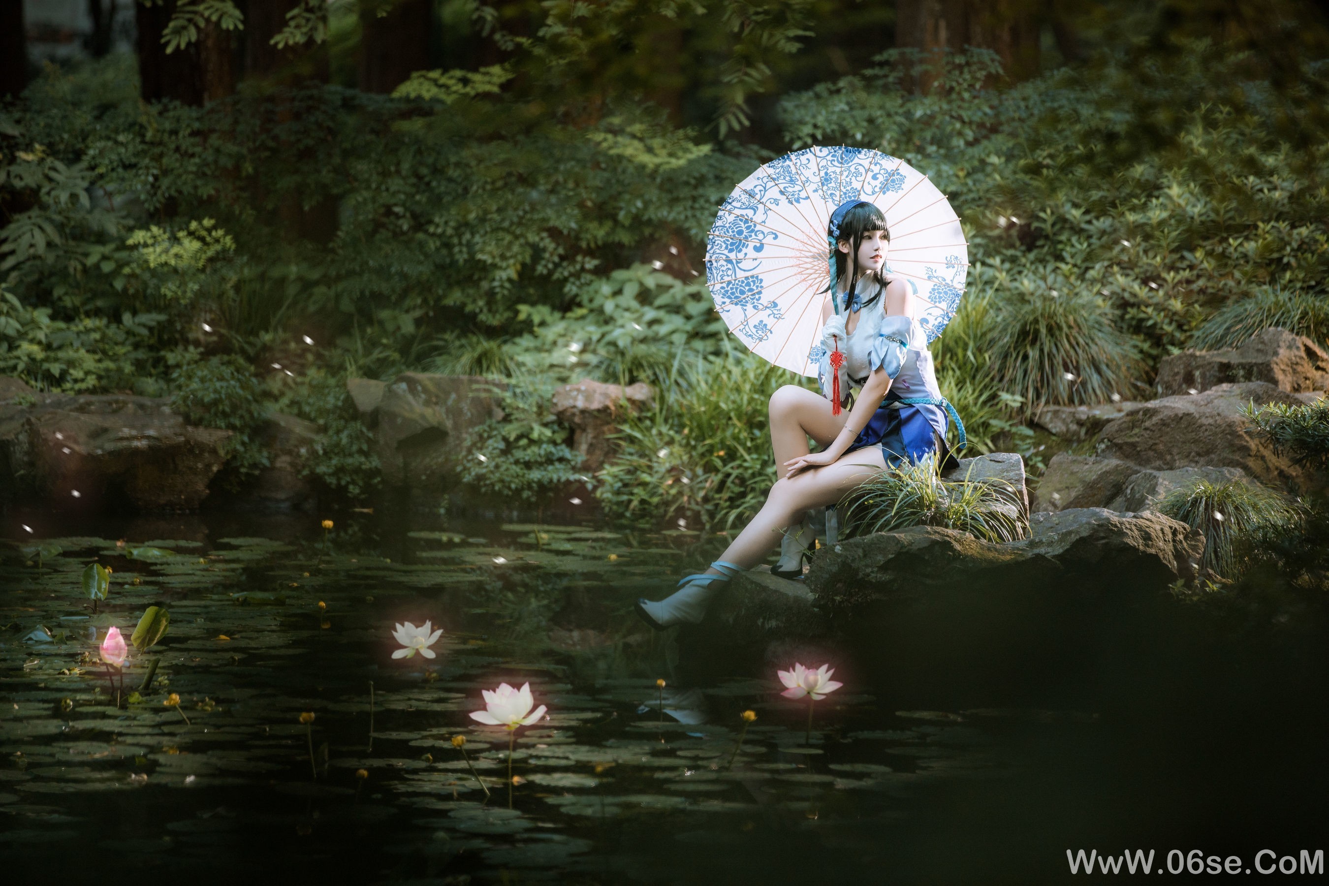 图片[7]-人气coser戚顾儿MIKI 王者荣耀 西施[15P]-六色网