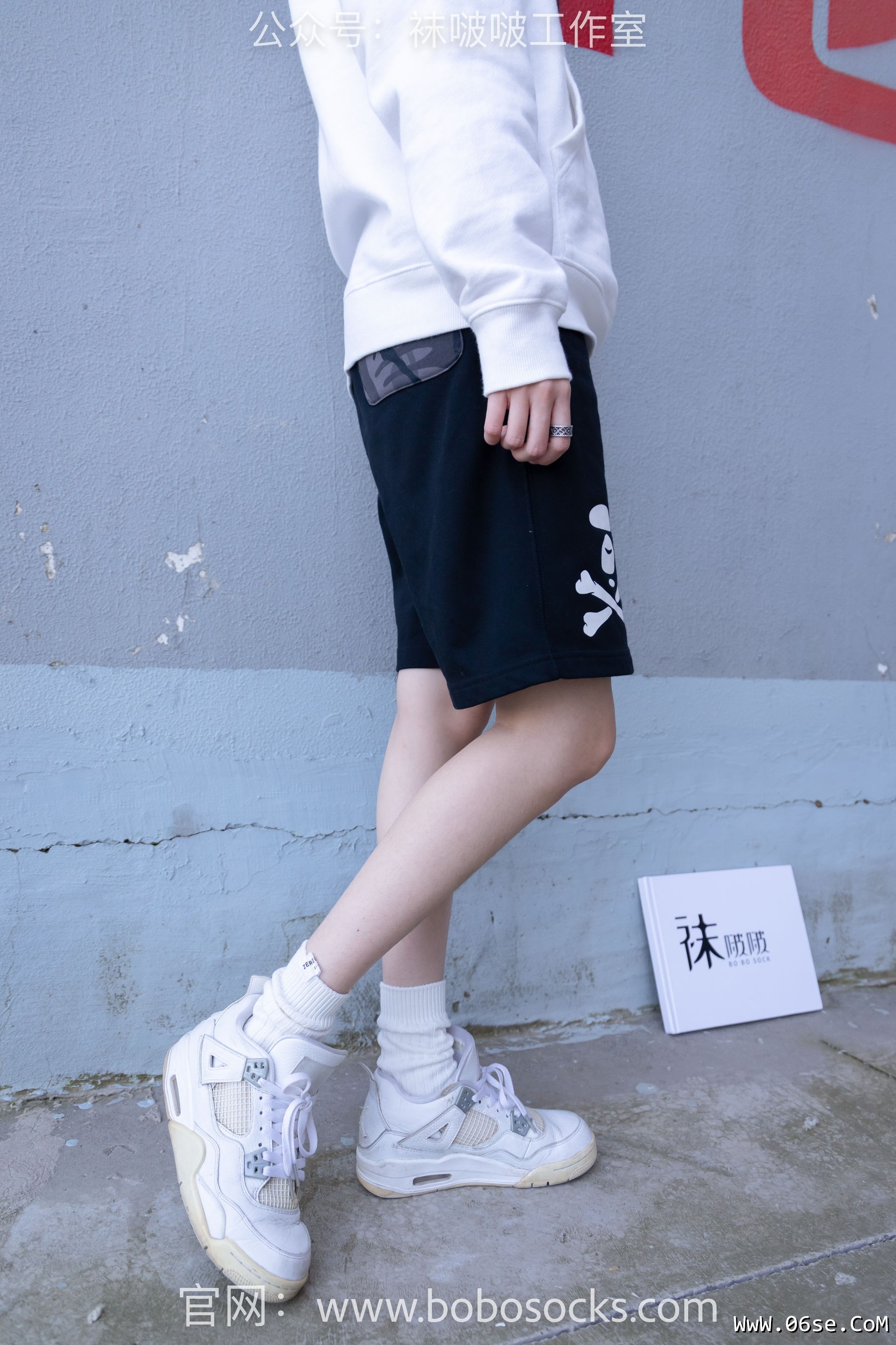 图片[11]-BoBoSocks袜啵啵 No.103 稚予-AJ篮球鞋、白棉袜、裸足[134P]-六色网