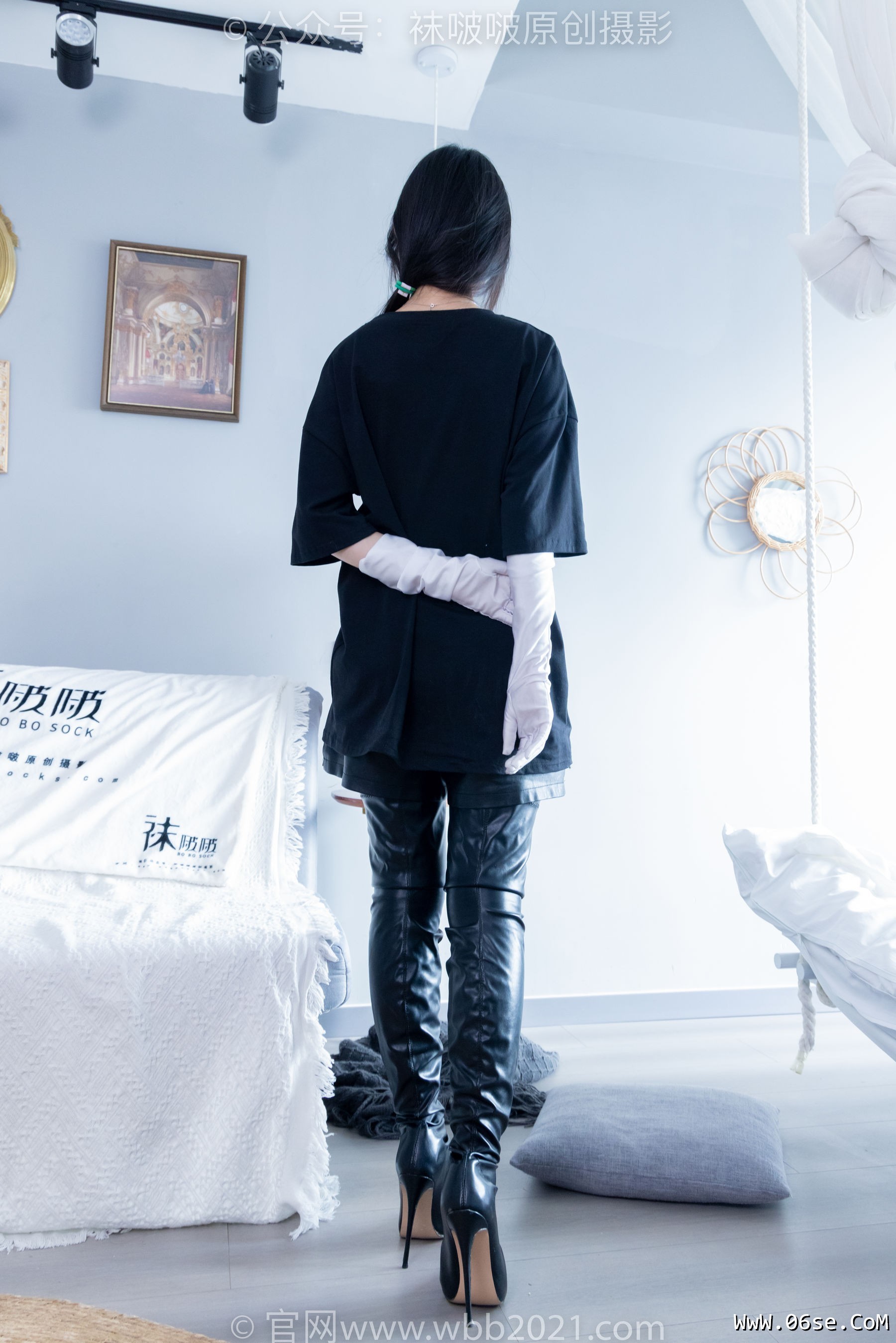 图片[101]-BoBoSocks袜啵啵 No.343 甜甜圈 -高跟长靴、黑丝打底、肉丝[150P]-六色网