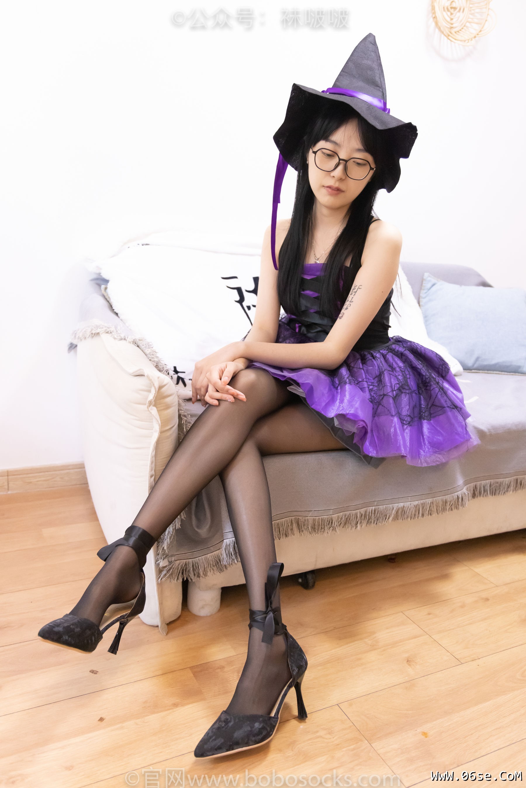 图片[15]-BoBoSocks袜啵啵 No.051 稚予-魔女装、高跟鞋、黑丝[123P]-六色网