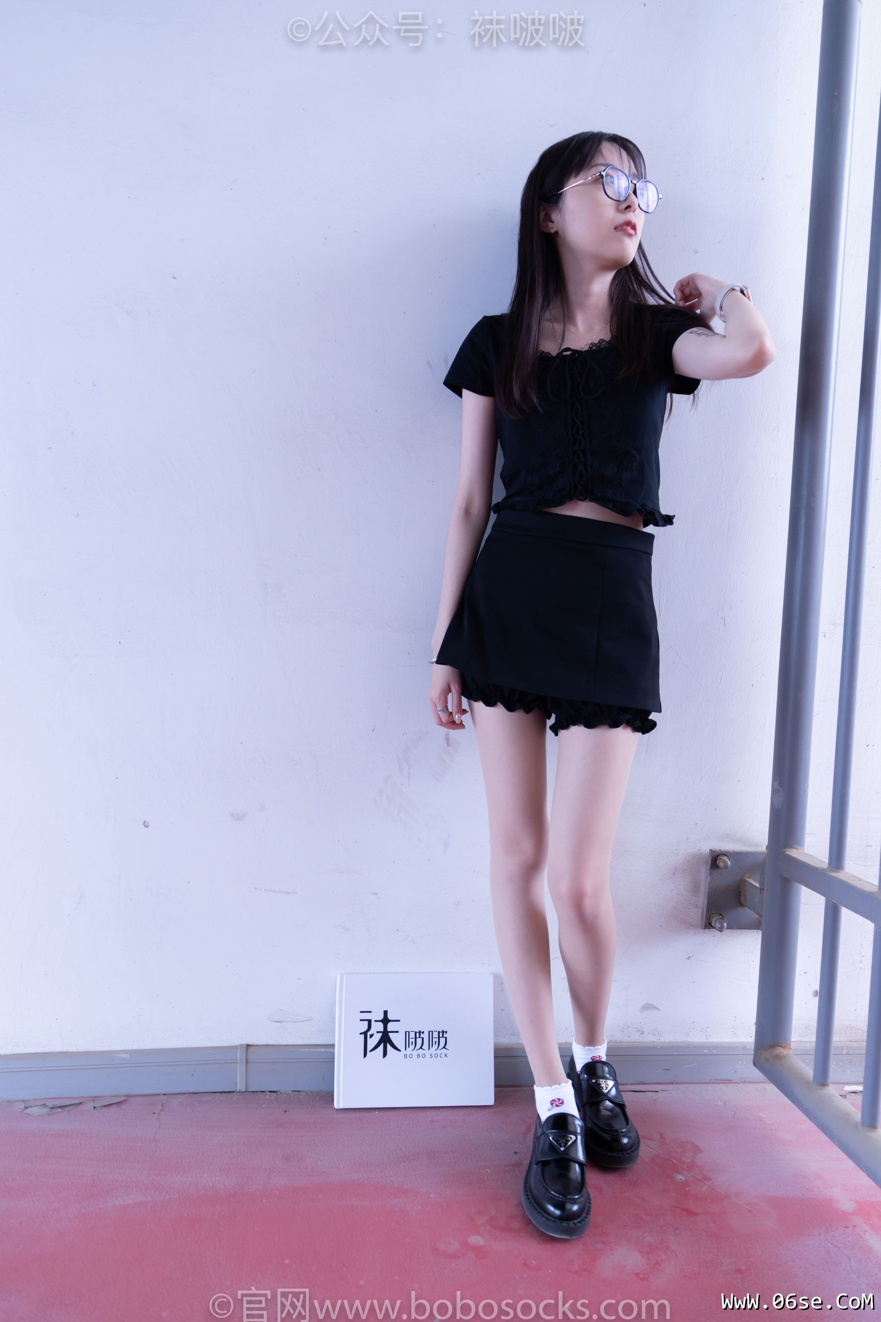 图片[13]-BoBoSocks袜啵啵 No.030 稚予- 皮鞋、短白棉袜、肉丝[141P]-六色网
