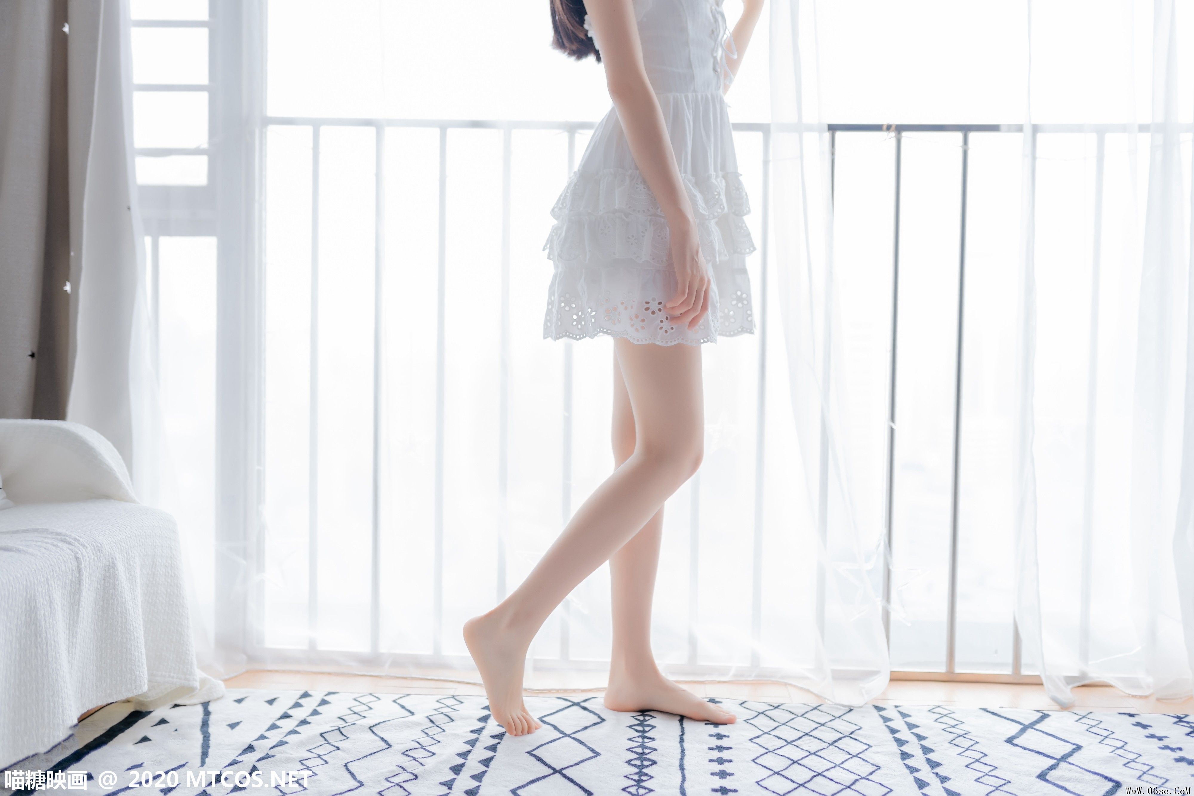 图片[19]-喵糖映画 VOL.187 白裙少女[40P／169MB]-六色网