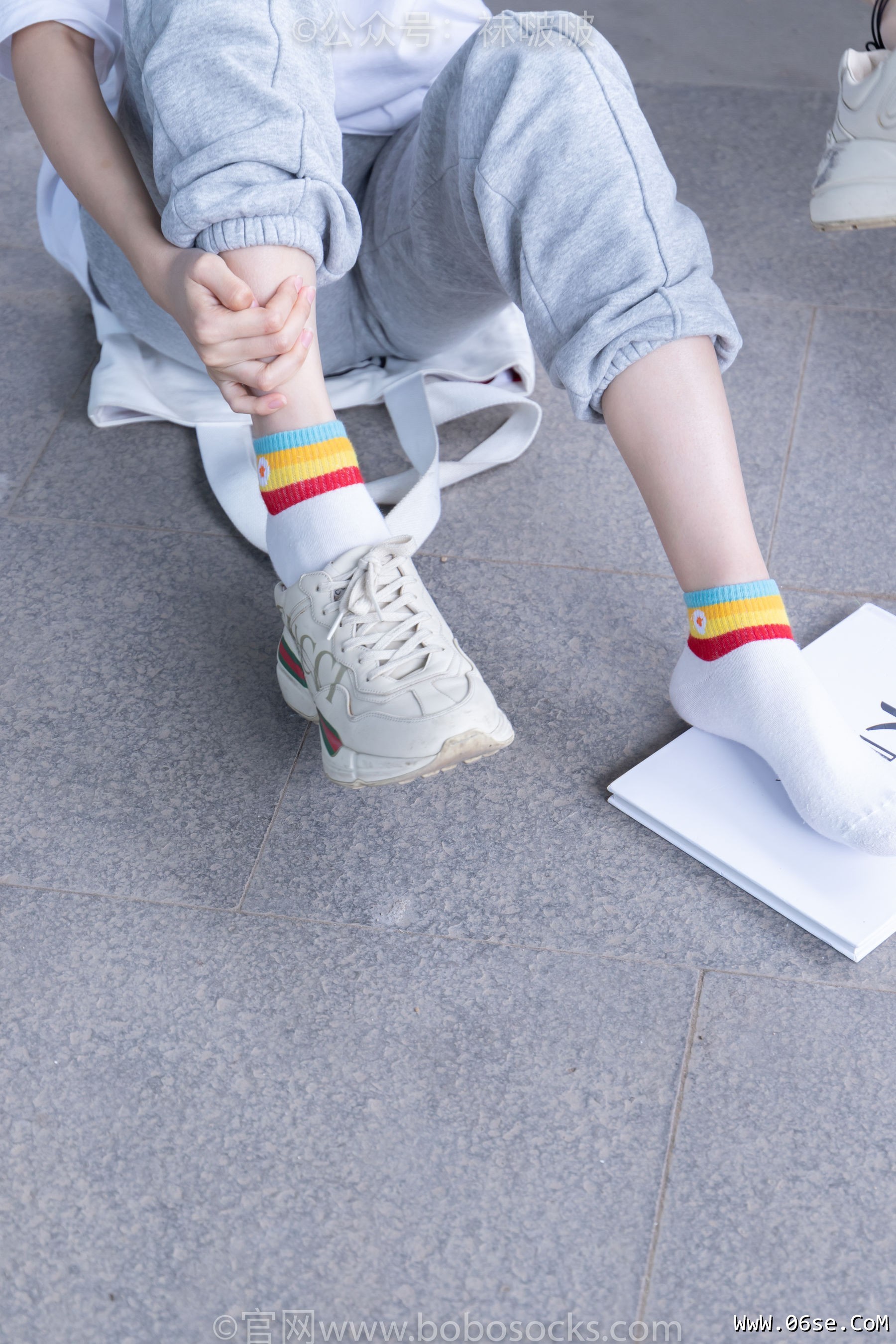图片[127]-BoBoSocks袜啵啵 No.012 泡芙-运动鞋、白棉袜、裸足[132P]-六色网