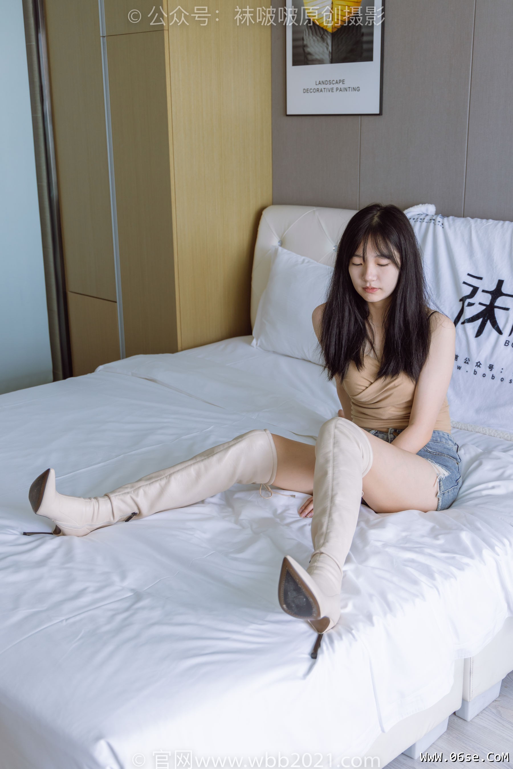 图片[153]-BoBoSocks袜啵啵 No.441 小甜豆 -高跟长靴、白棉袜、裸足[179P]-六色网